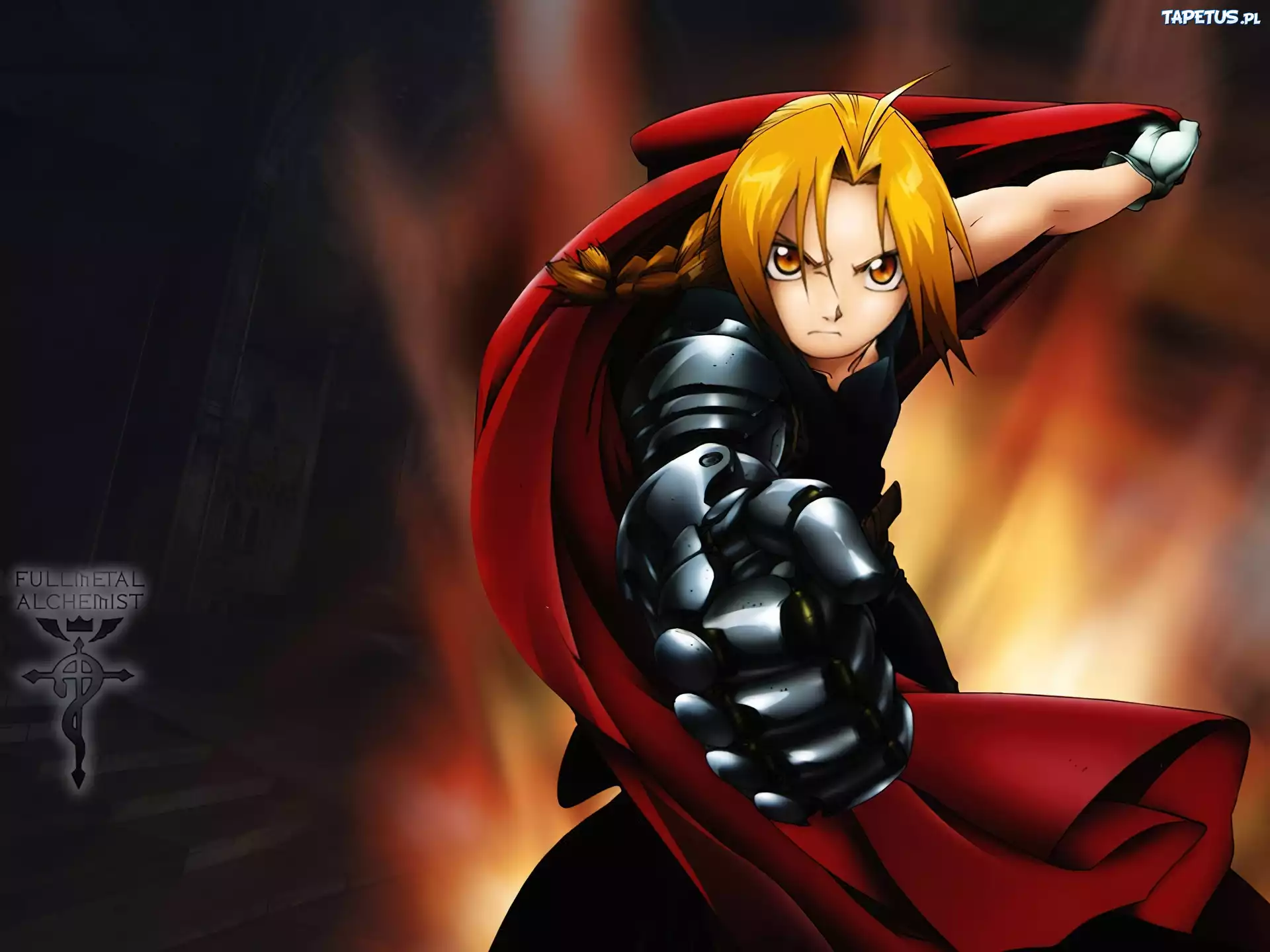 Full Metal Alchemist, postać, rękawica, znaczek