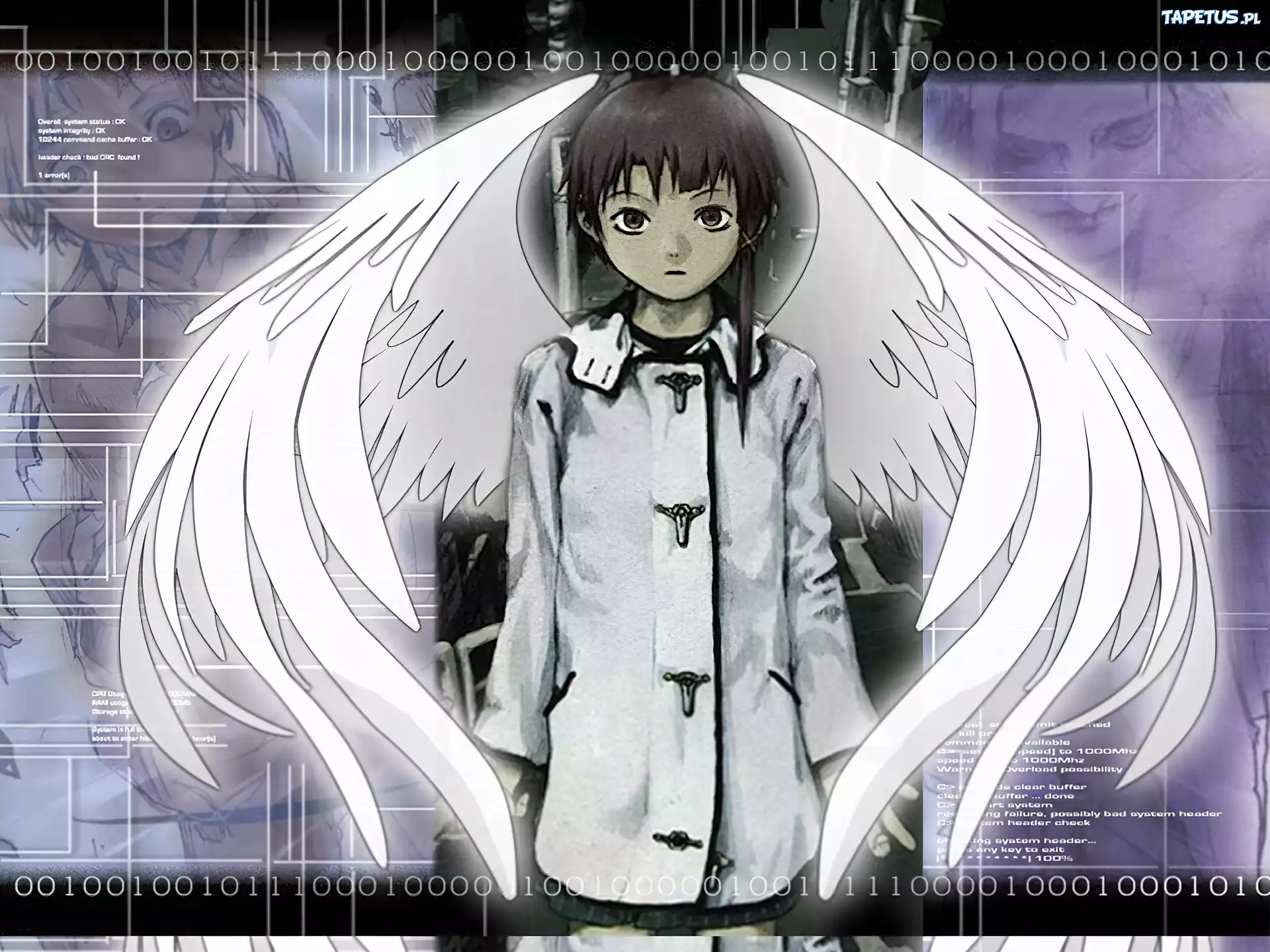 Serial Experiments Lain, białe skrzydła