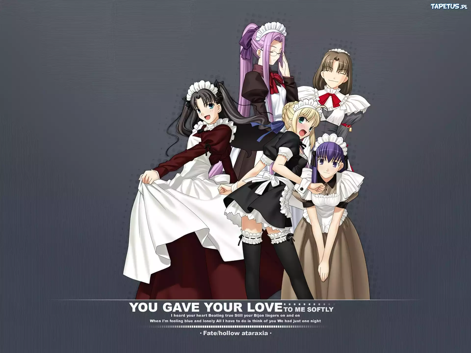 Fate Stay Night, napisy, dziewczyny, służba, pokojówki