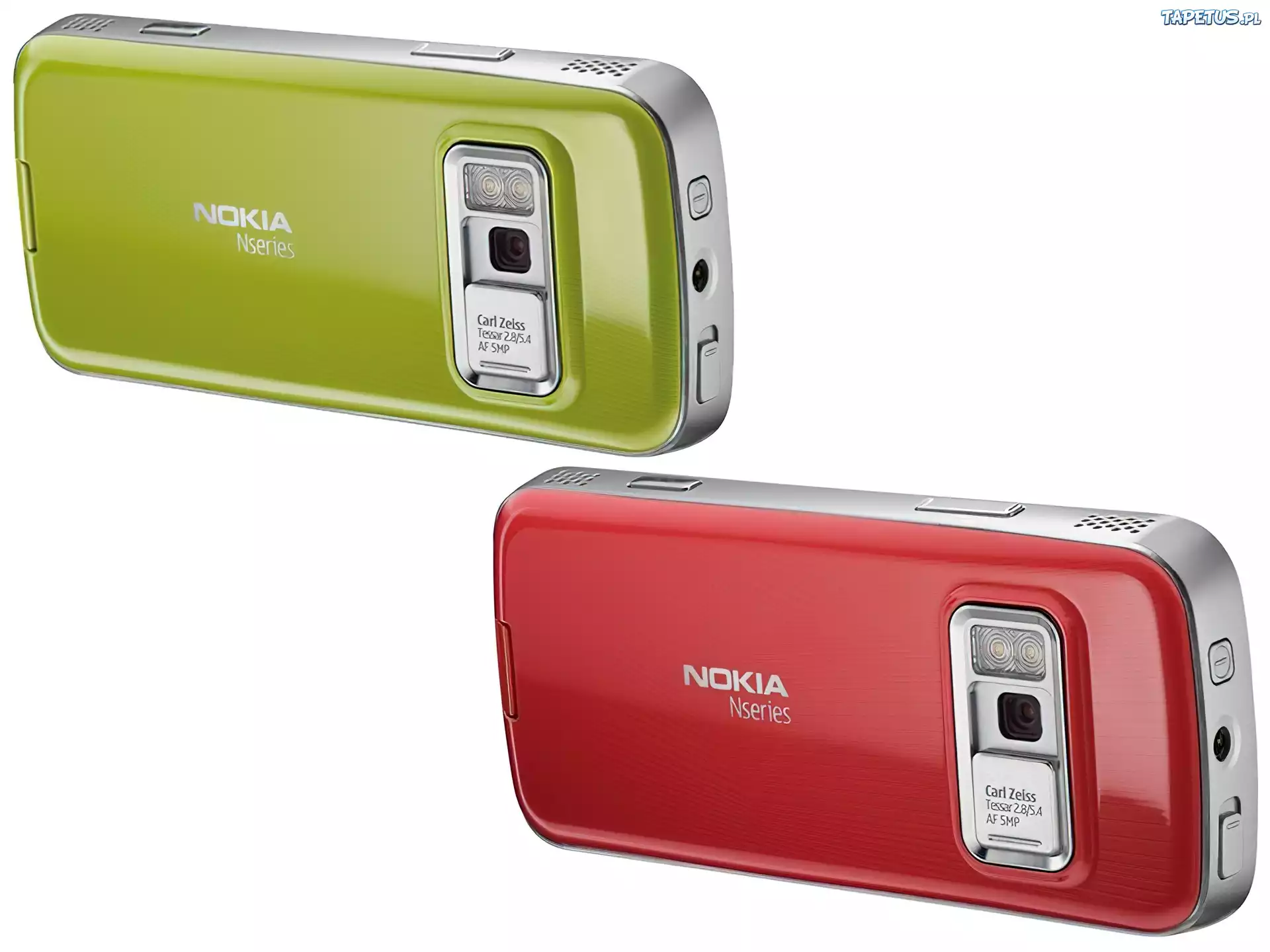 Nokia N79, Zielona, Czerwona, Tył
