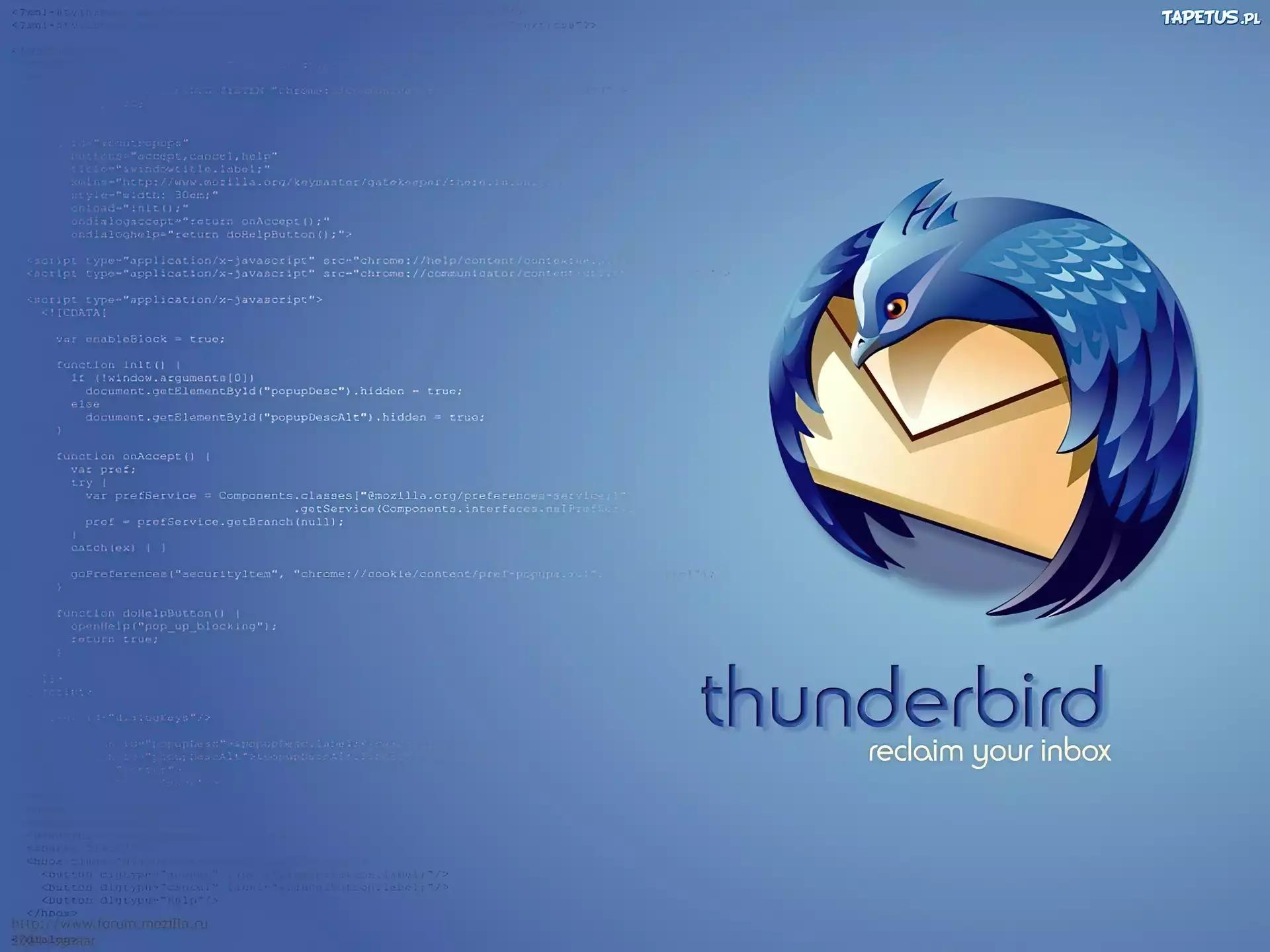 Thunderbird, ptak, koperta