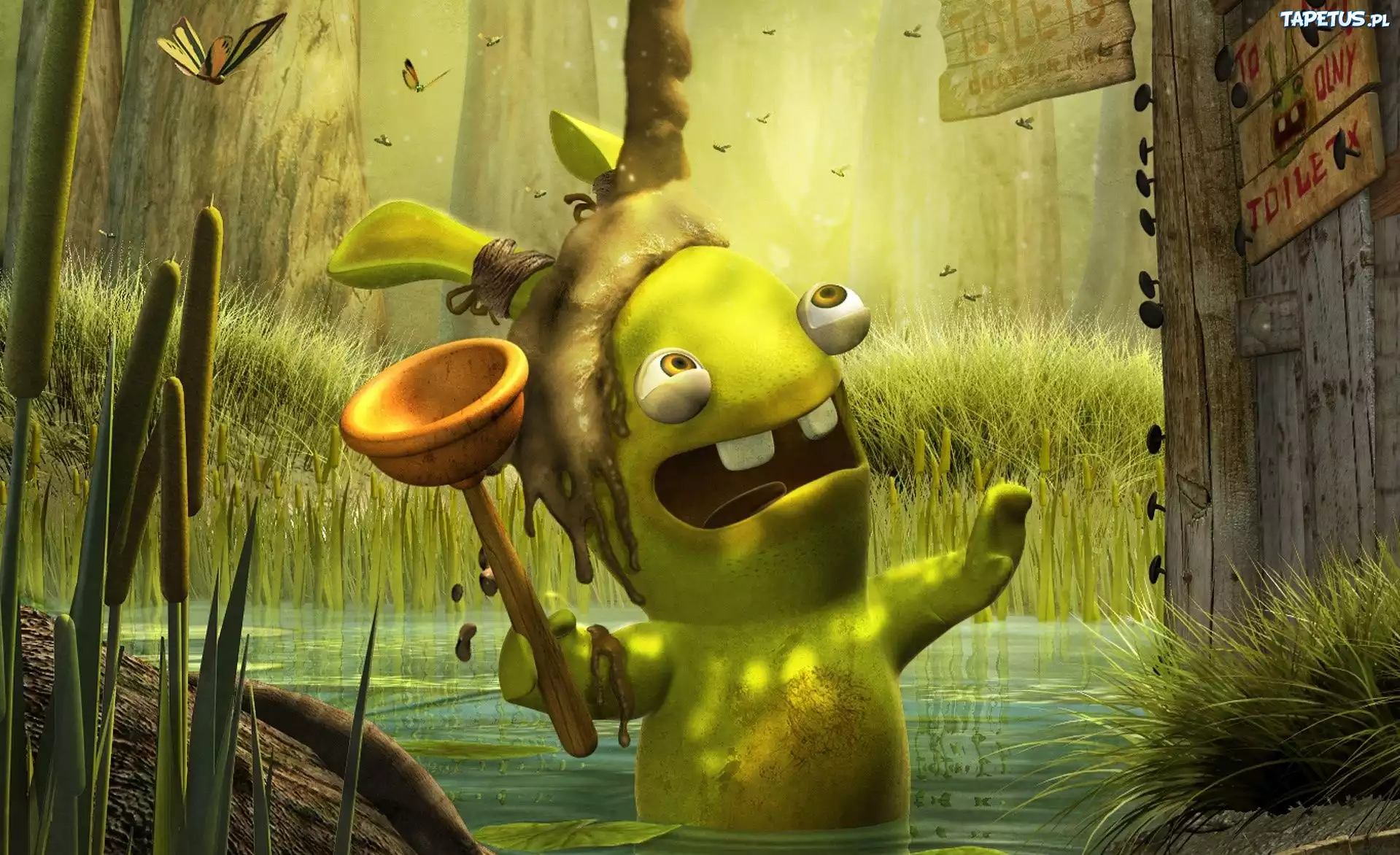 Zielony, Królik, Rayman