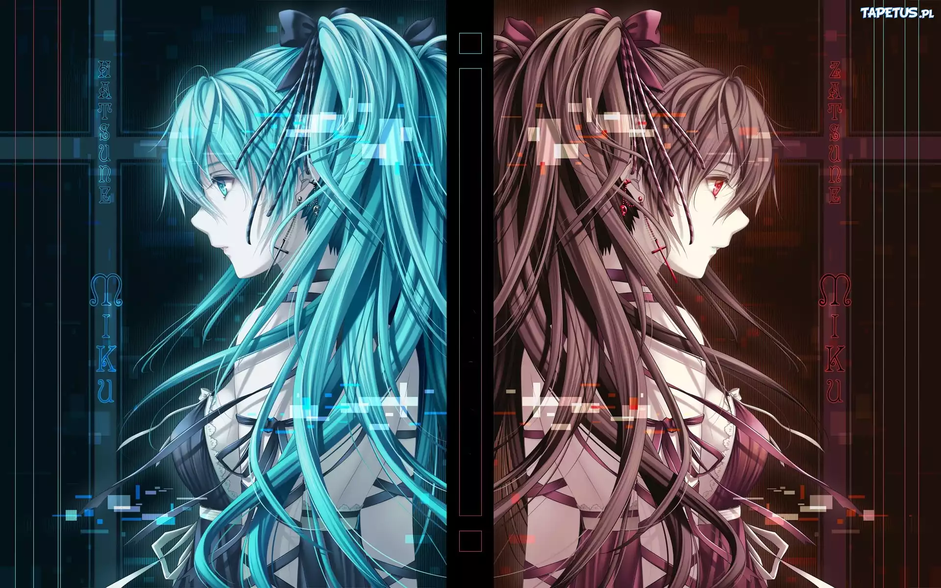 Różowo, Niebieska, Hatsune Miku