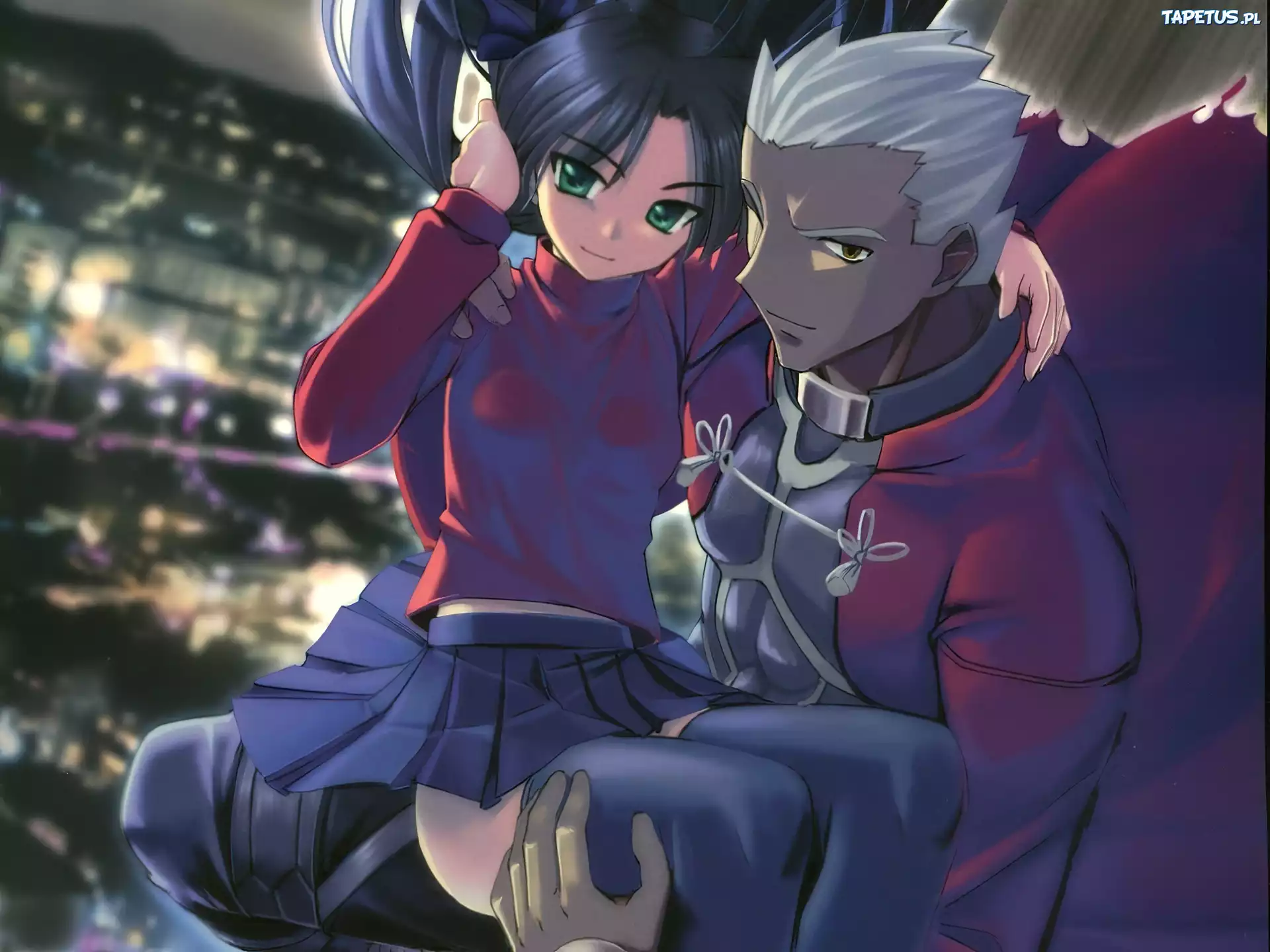 kobieta, Fate Stay Night, postacie, facet