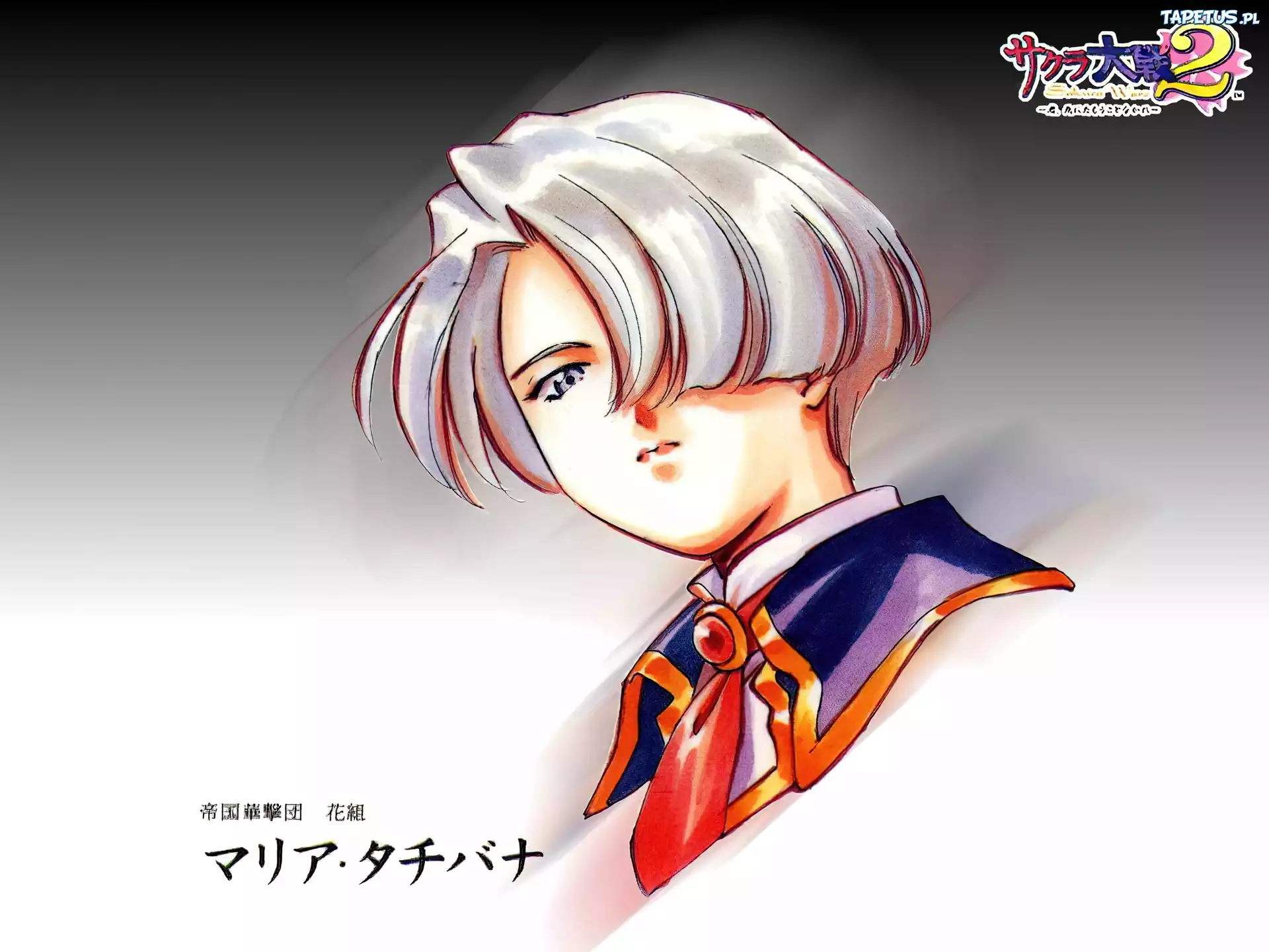 Sakura Wars, krótkie włosy, chińskie znaki