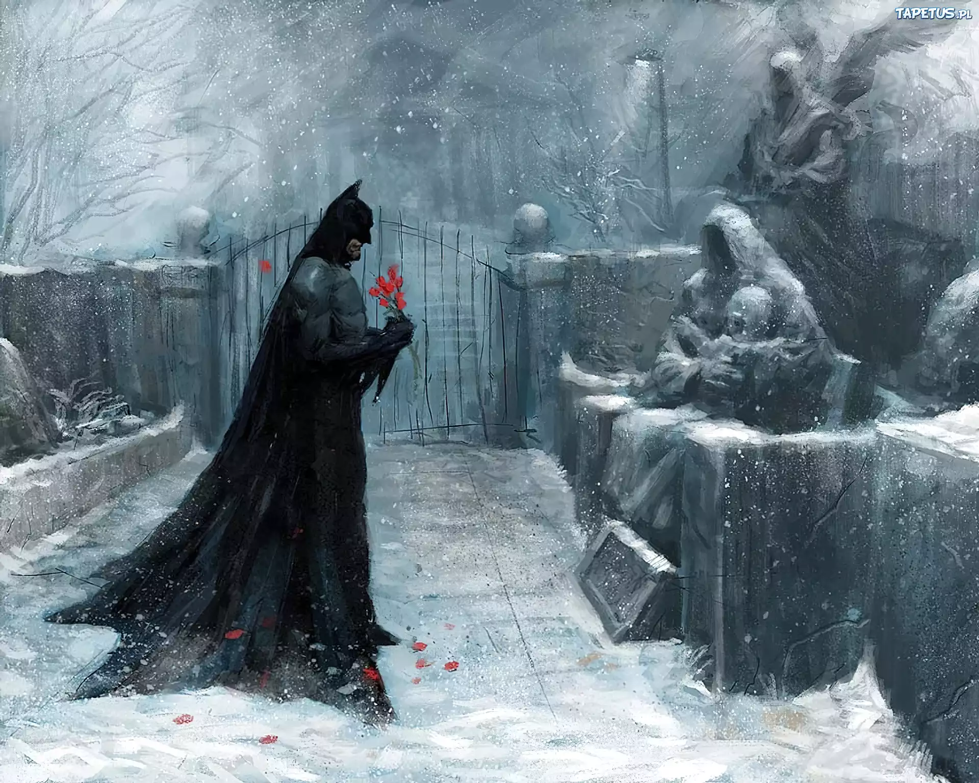 Batman, Kwiaty, Cmentarz