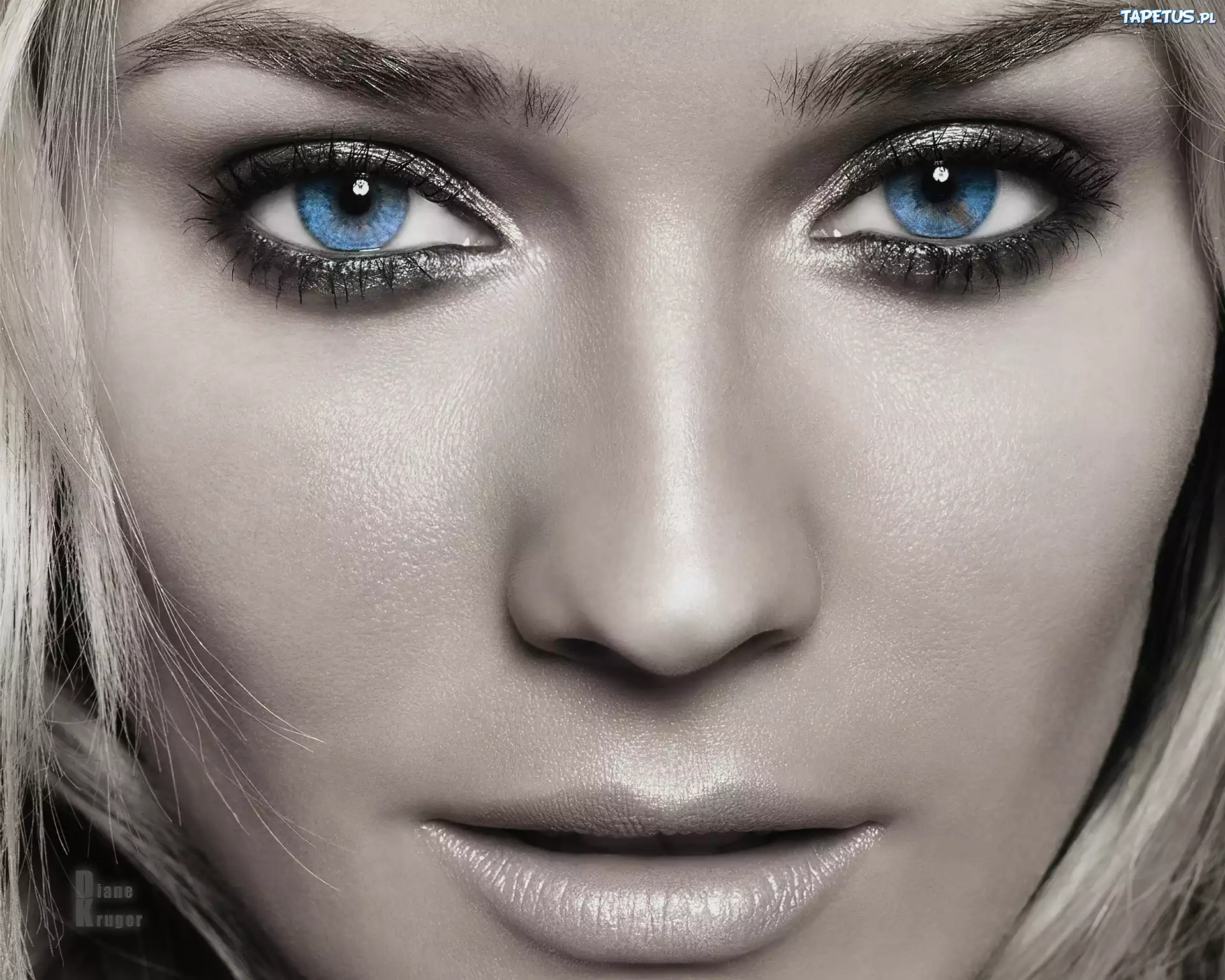 Diane Kruger, Niebieskie, Oczy