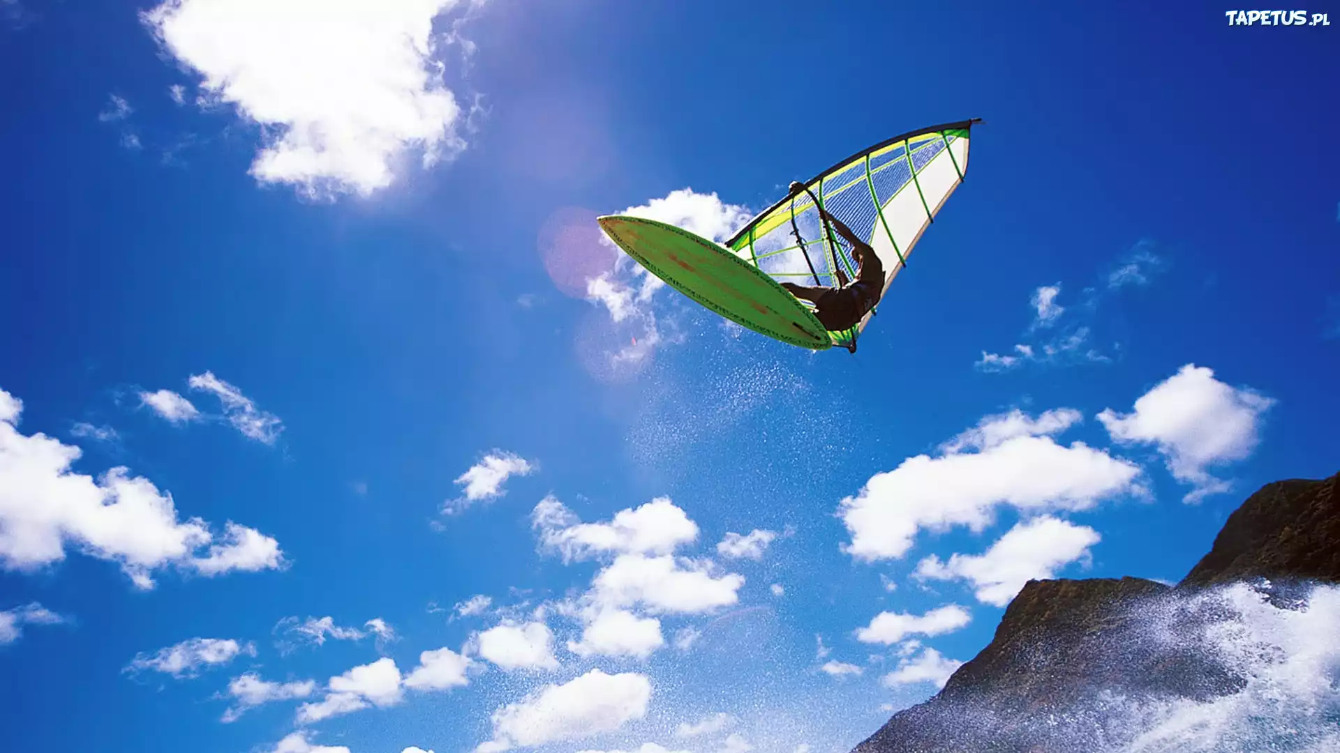 Windsurfing, Chmury, Niebo