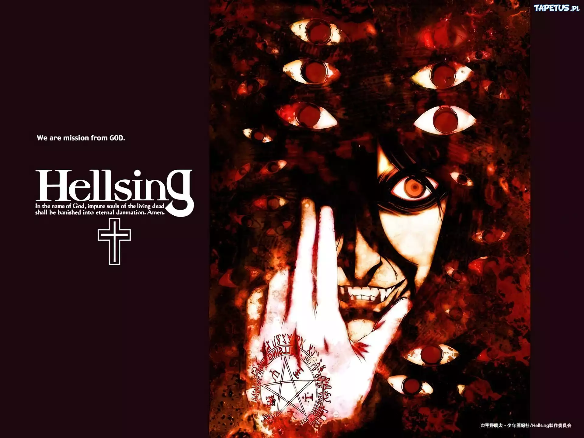Hellsing, twarz, osoba, oczy