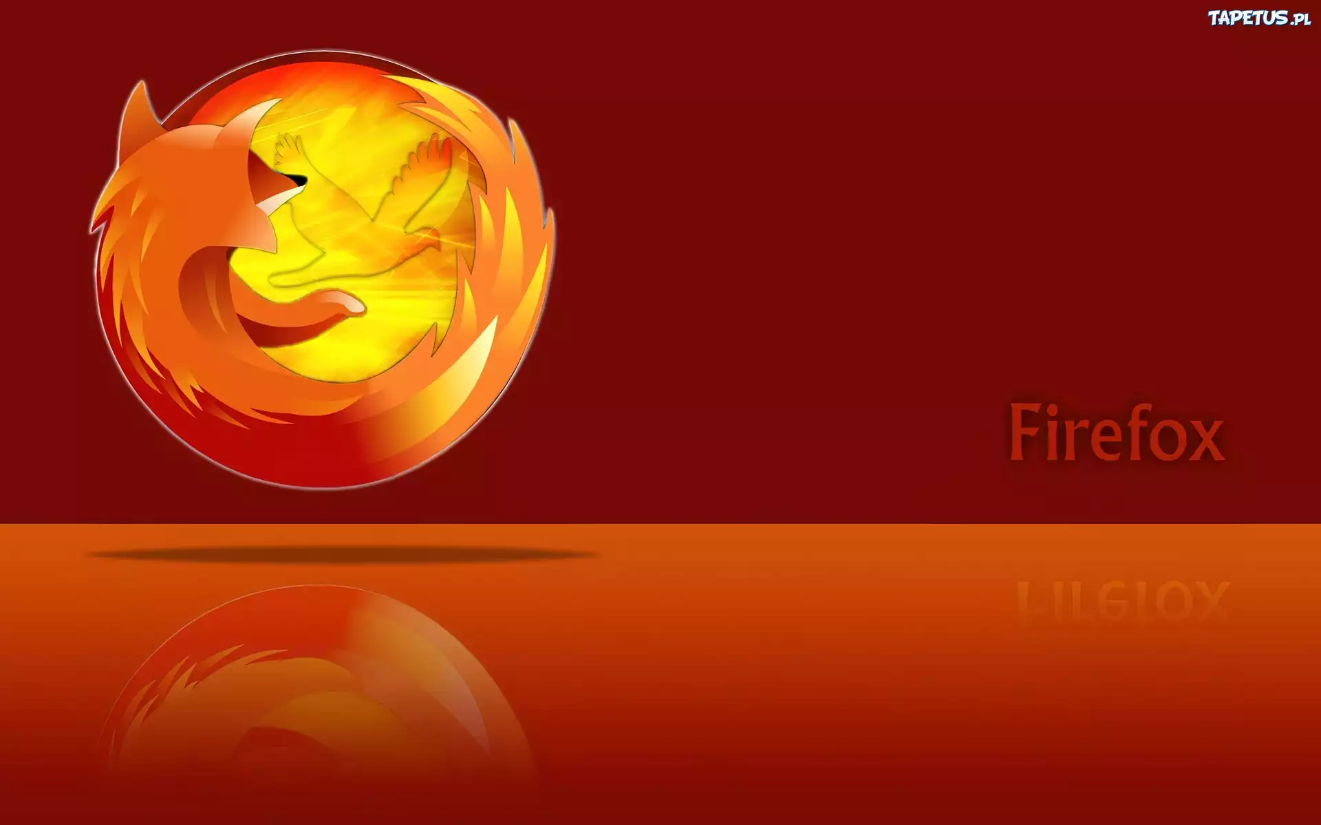 Pomarańczowe, Logo, Firefox