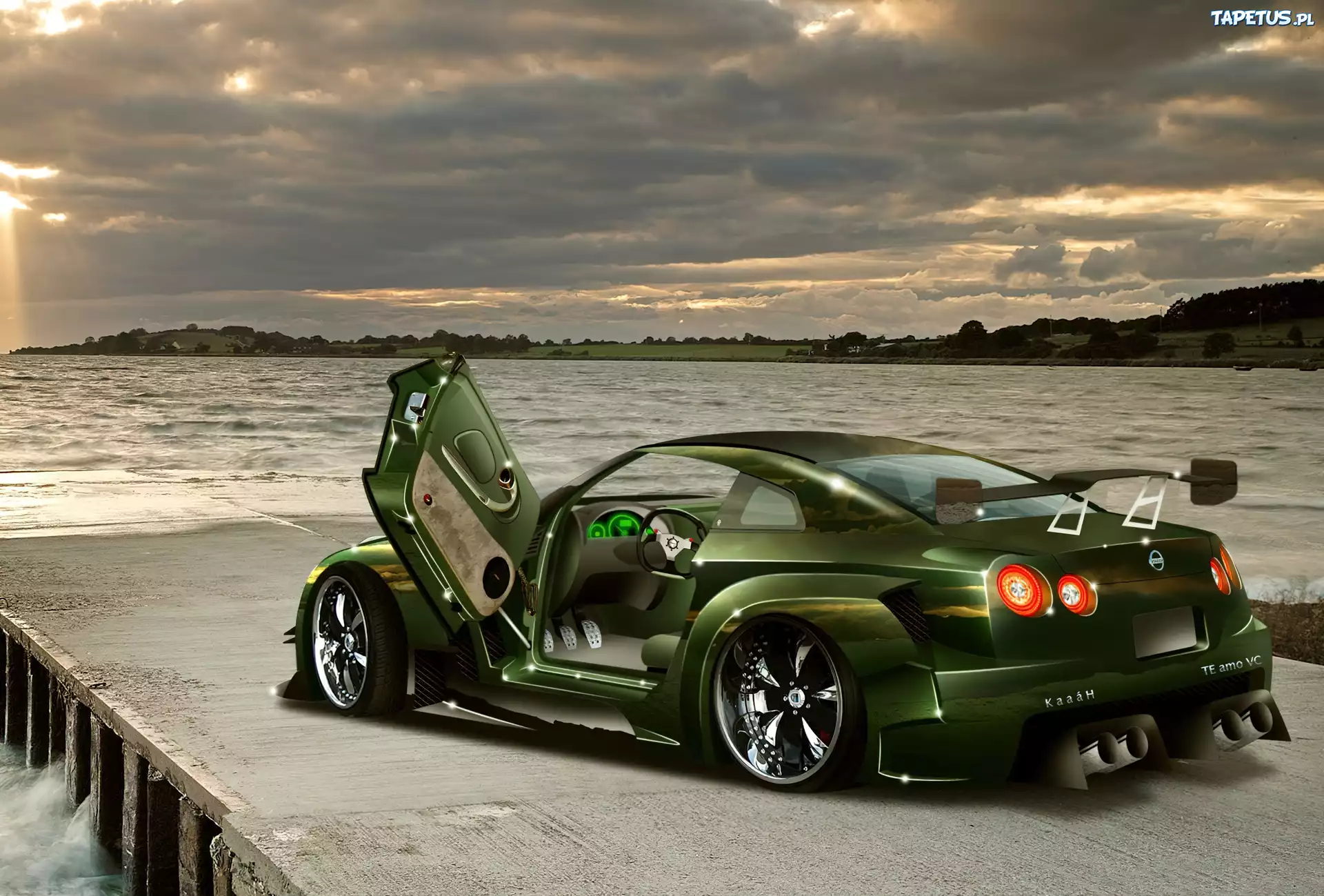 Zielony, Nissan, Tuning