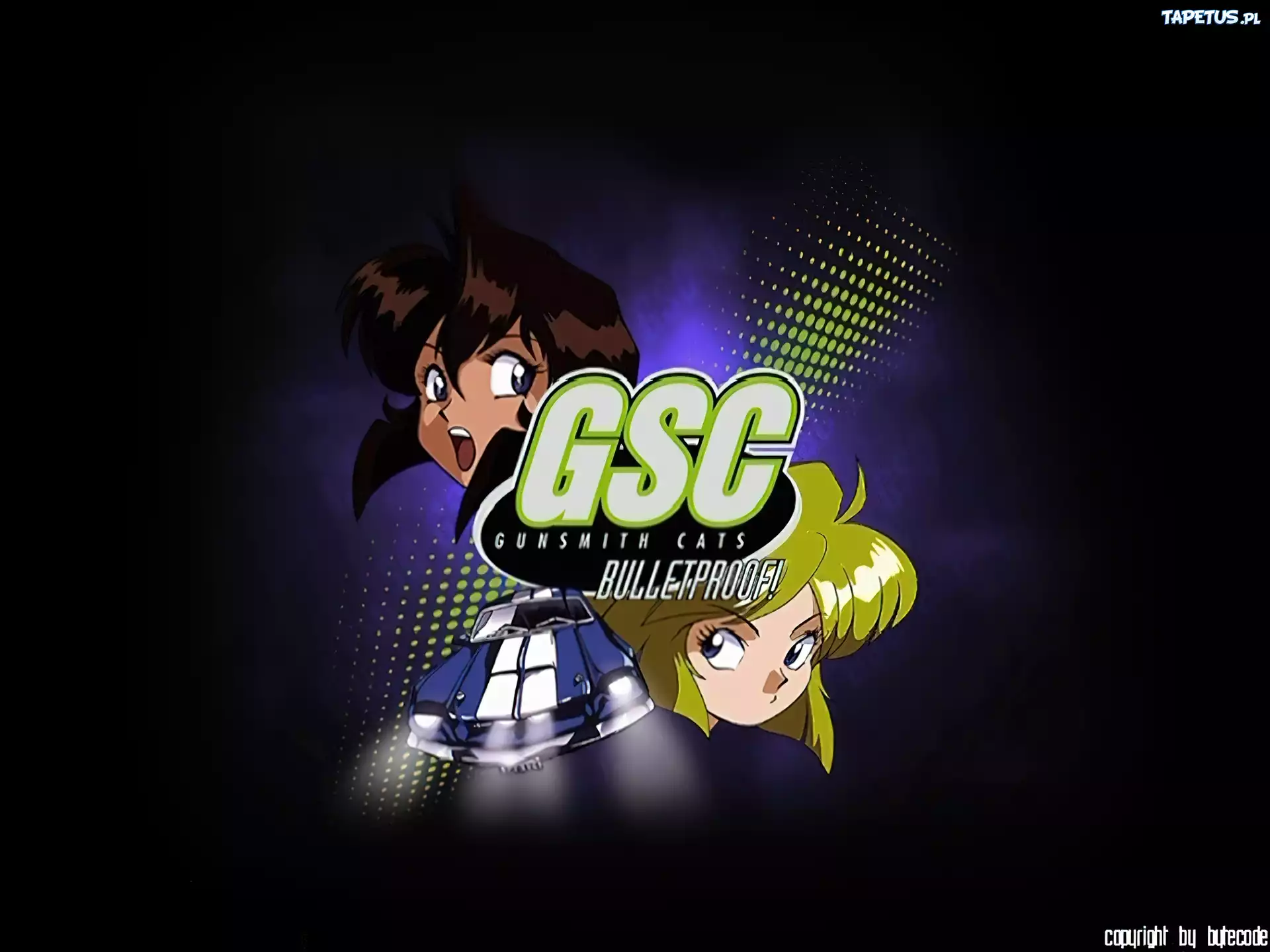 Gunsmith Cats, gsc, ludzie, samochód