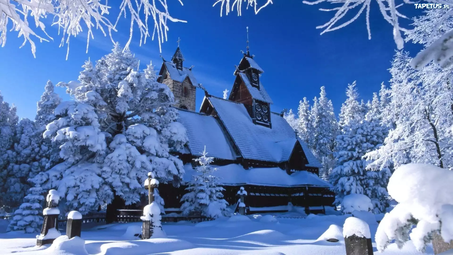 Domek, Zima, Śnieg