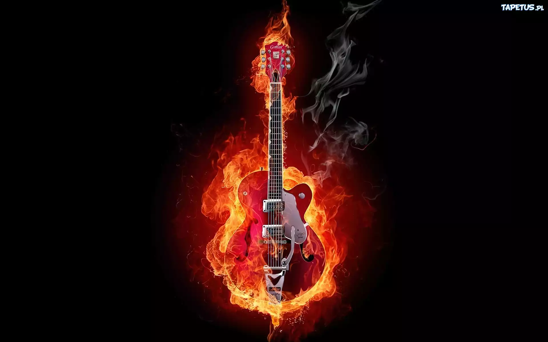 Płonąca, Gitara