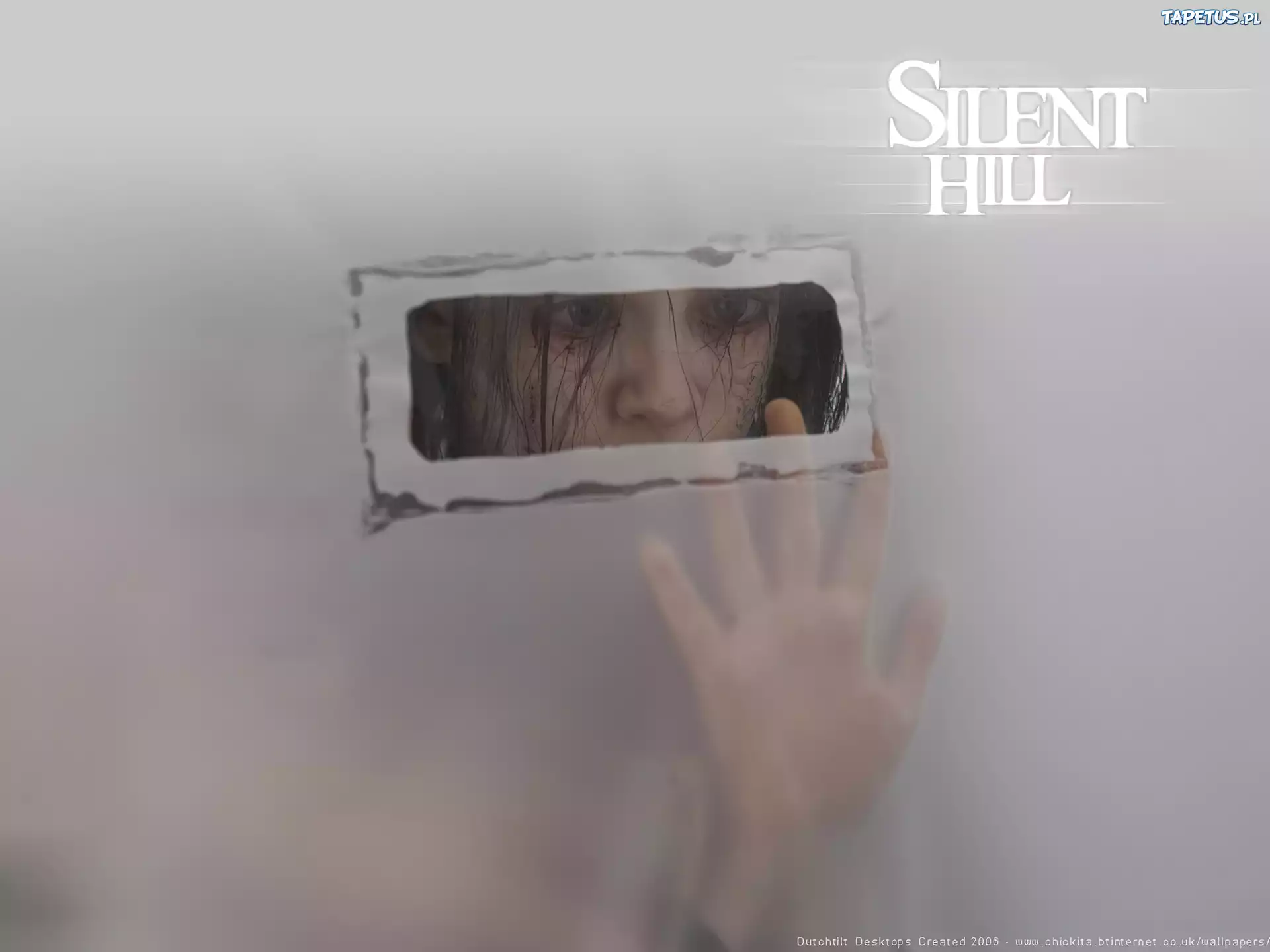 Silent Hill, dłoń, oczy, tło