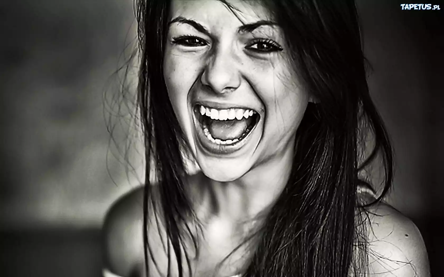 Kobieta, Portret, B&W