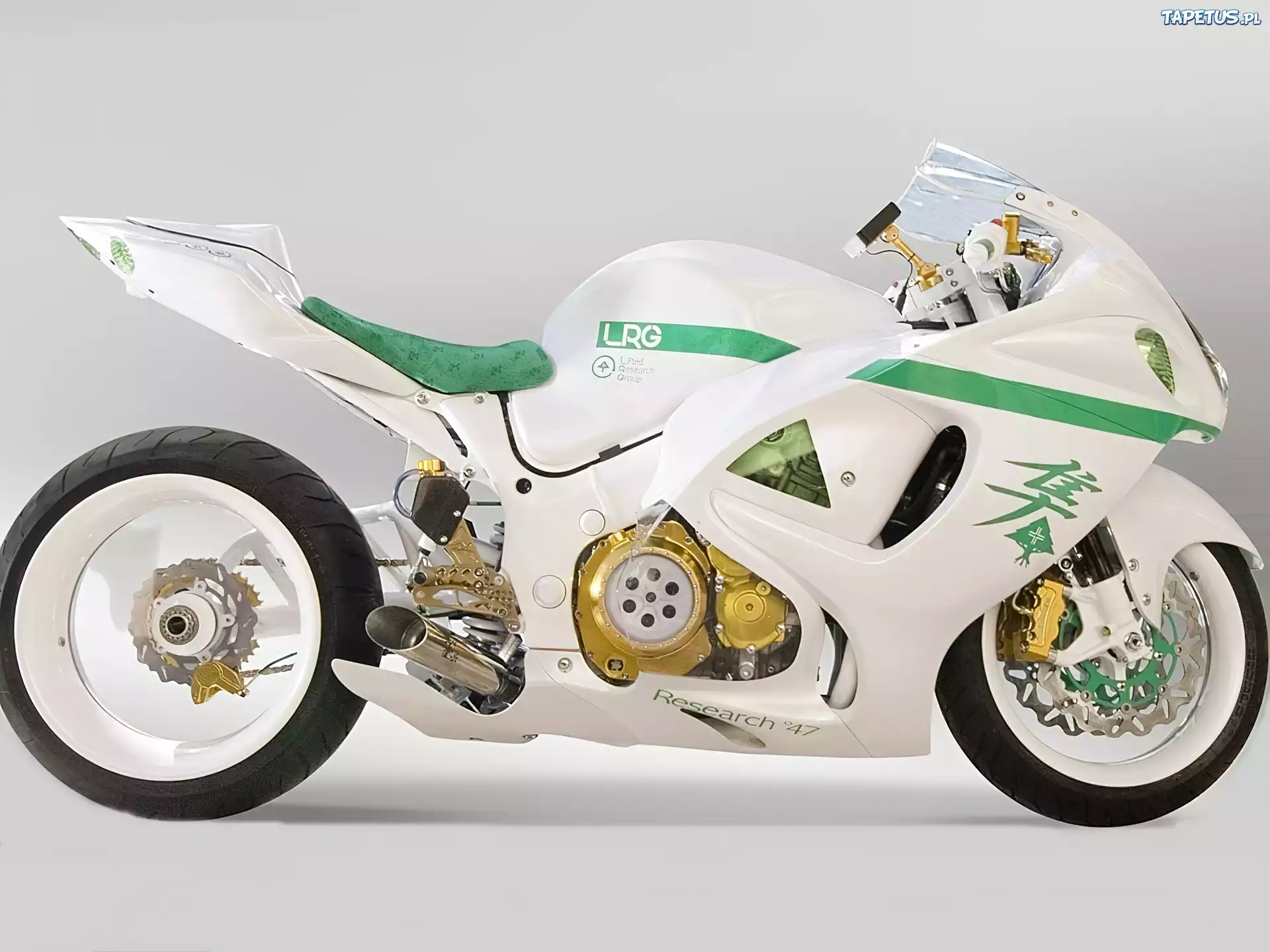 Biały, Motocykl, IRG Hayabusa