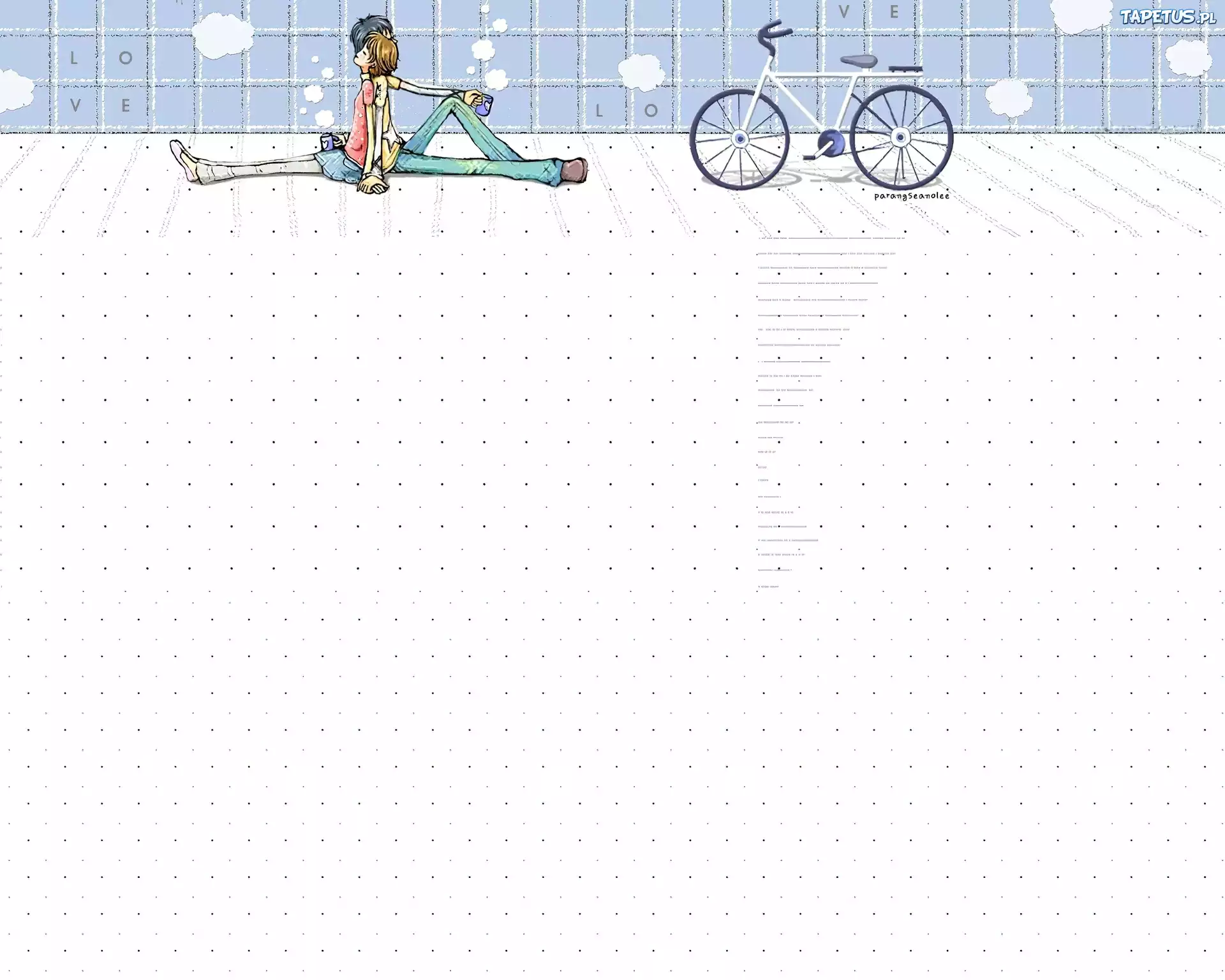 Zakochana, Para, Spotkanie, Rower