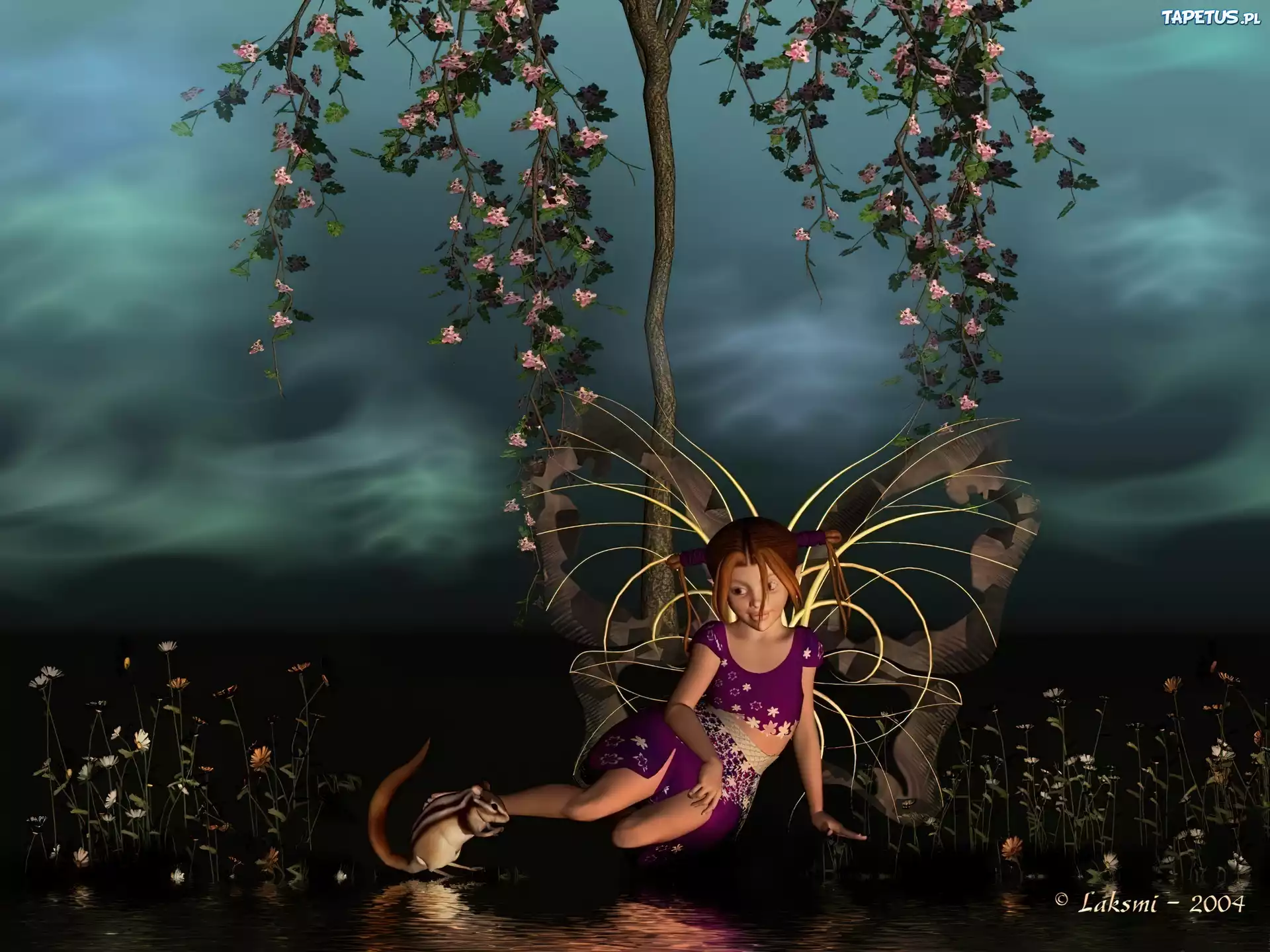 Dziewczynka, Elf, 3D, Fantasy