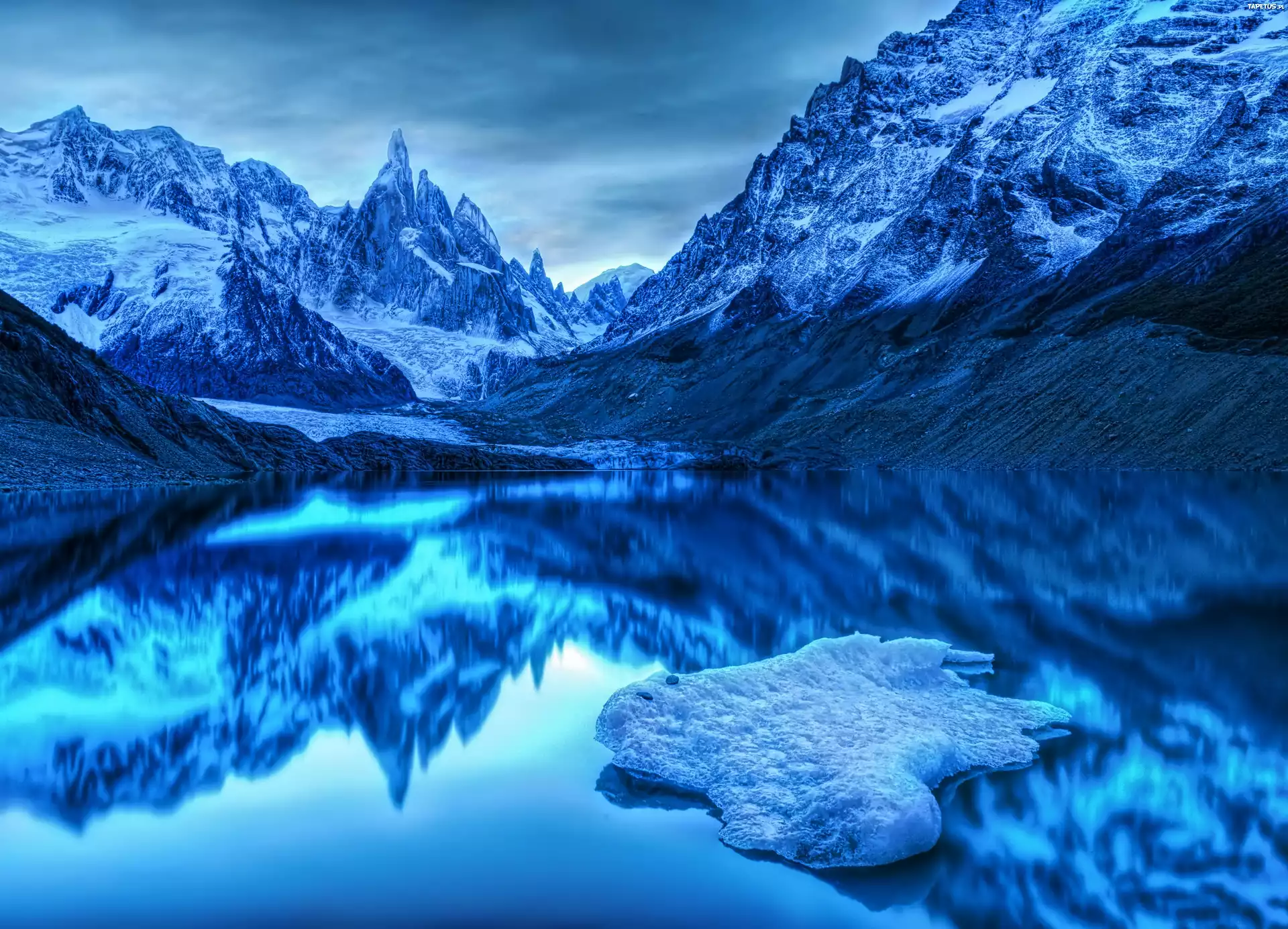 Wielkie, Lodowce, Cerro Torre, Argentyna