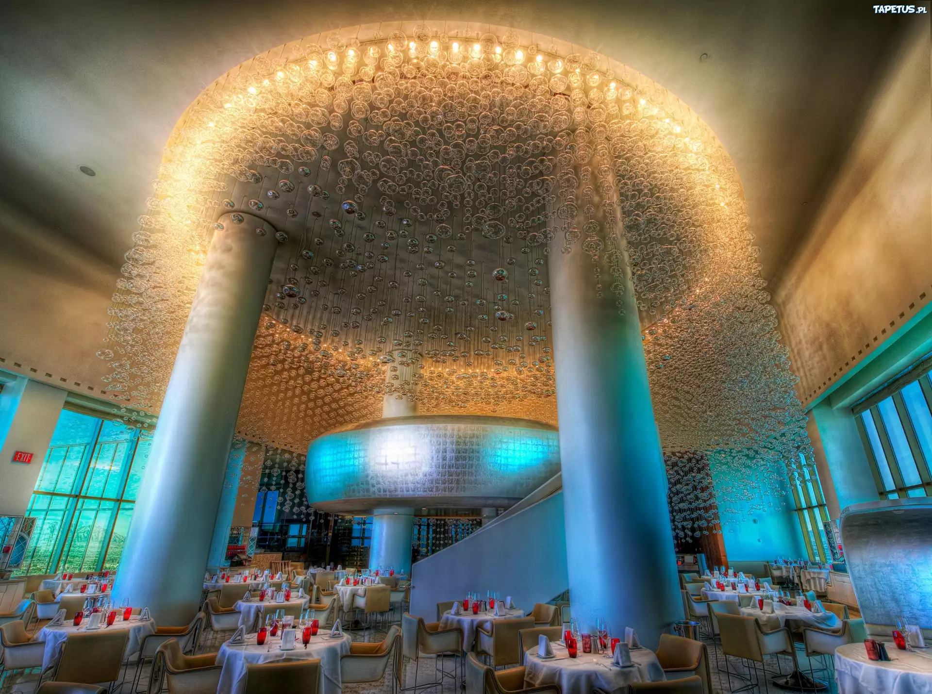 Wnętrze, Hotelu, Las Vegas, USA