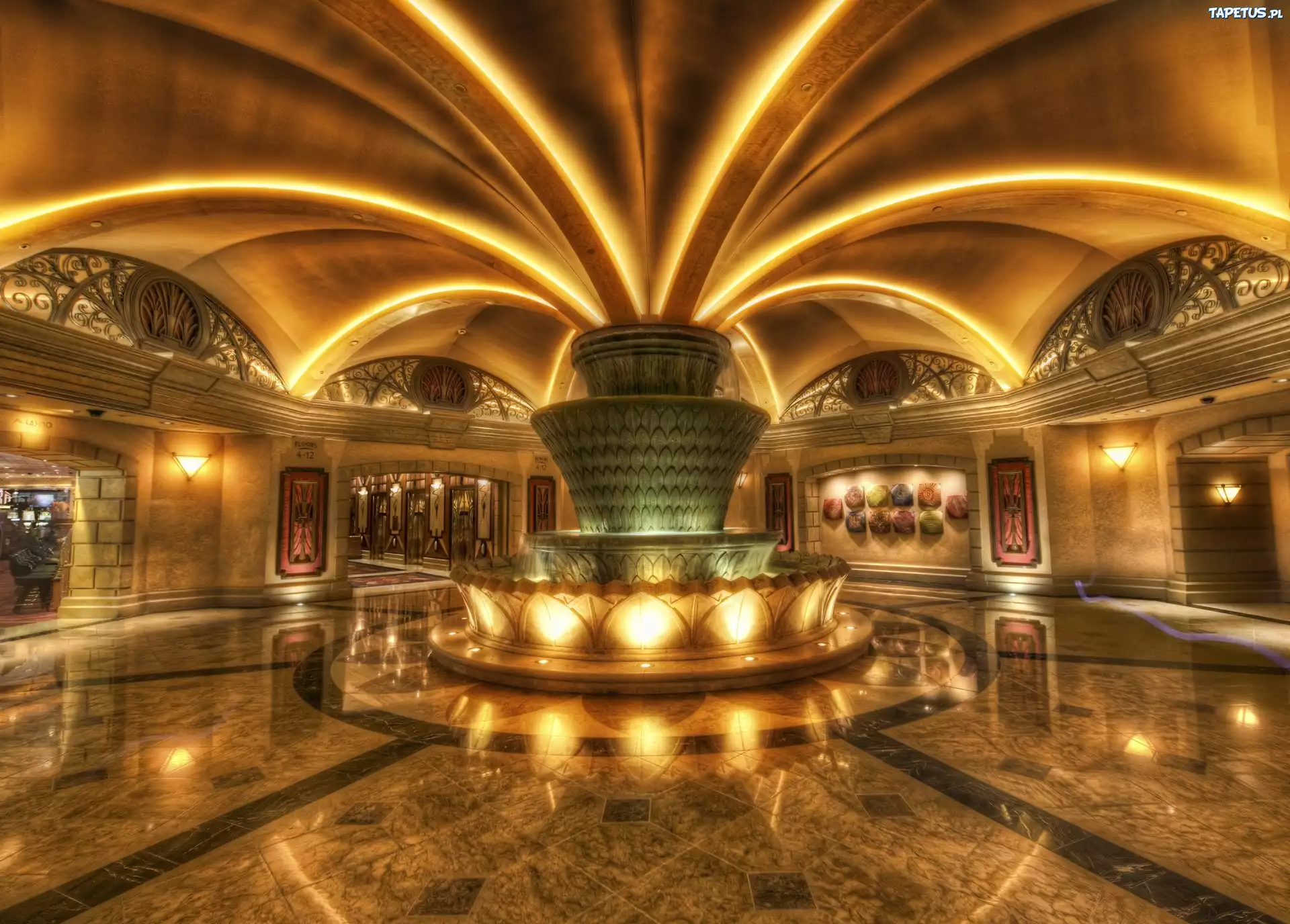 Wnętrze, Hotelu, MGM Grand, Las Vegas, USA