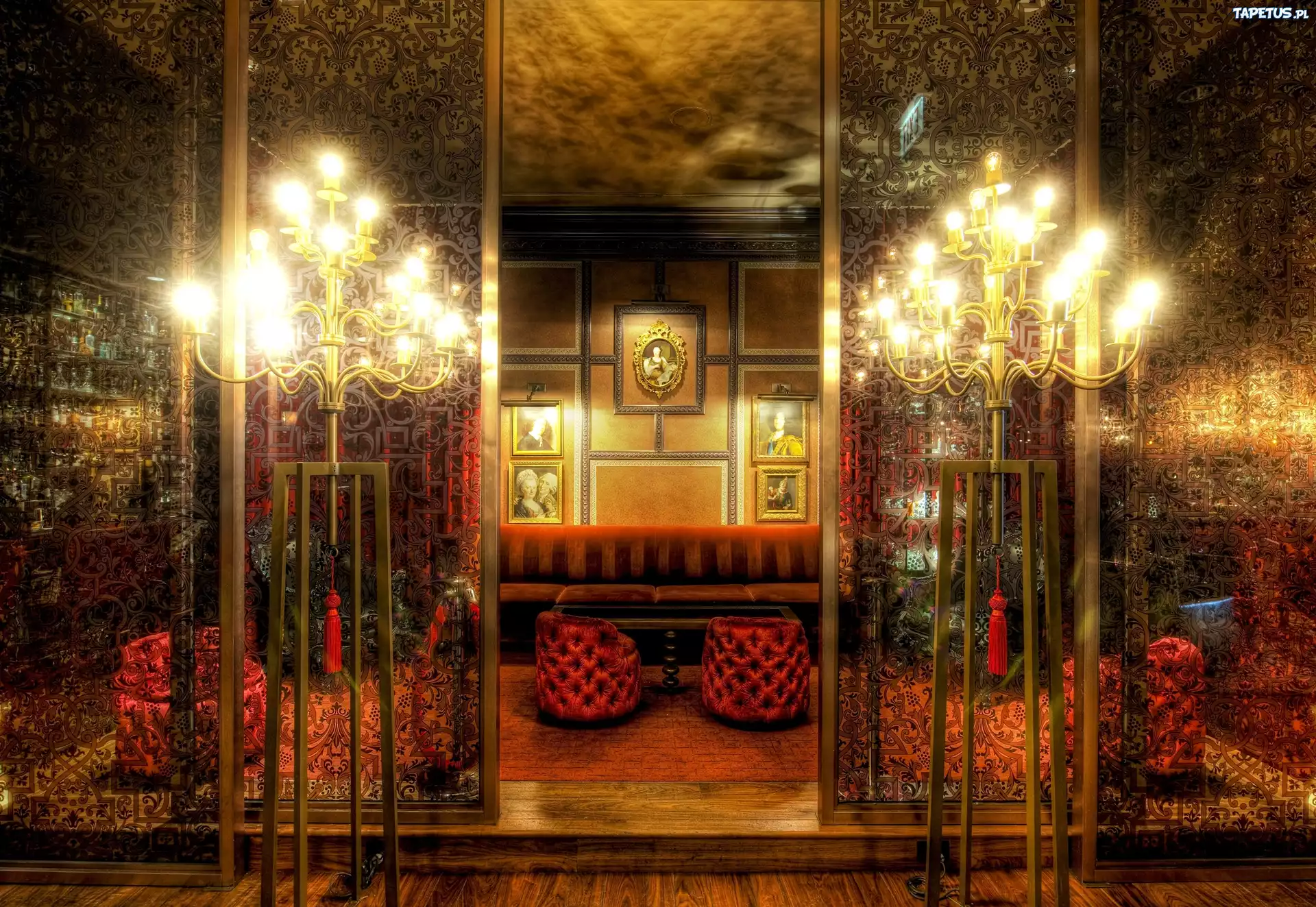 Wnętrze, Hotelu, Sax, Chicago, USA