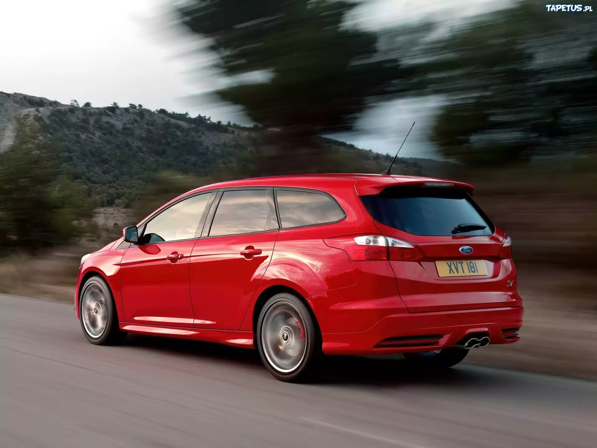 Czerwony, Ford Focus ST, Kombi