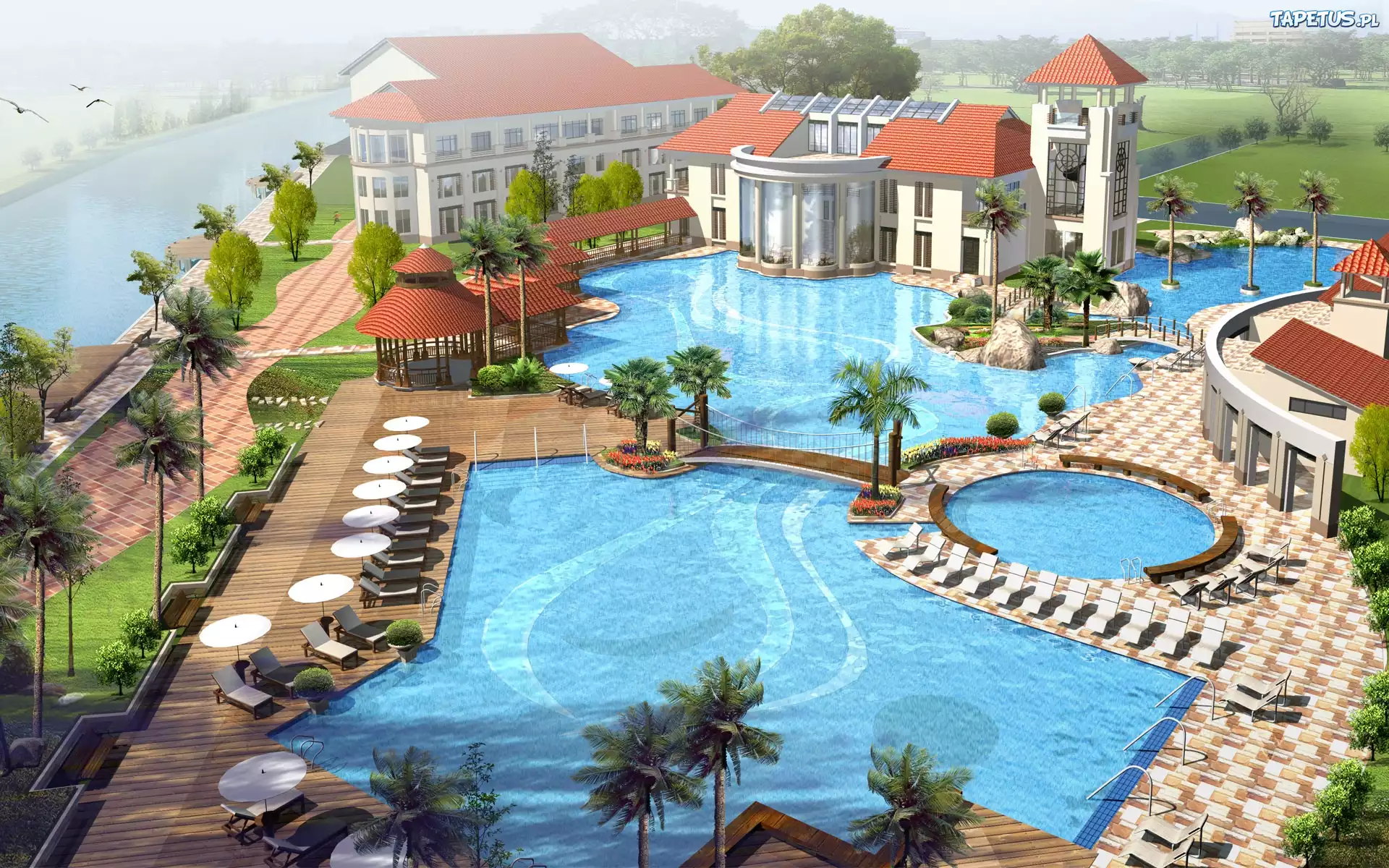 Hotel, Baseny