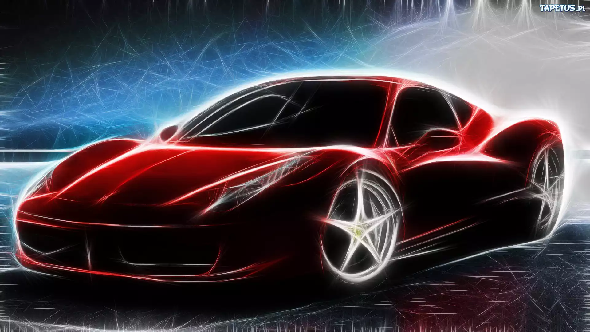 Czerwone, Auto, Grafika