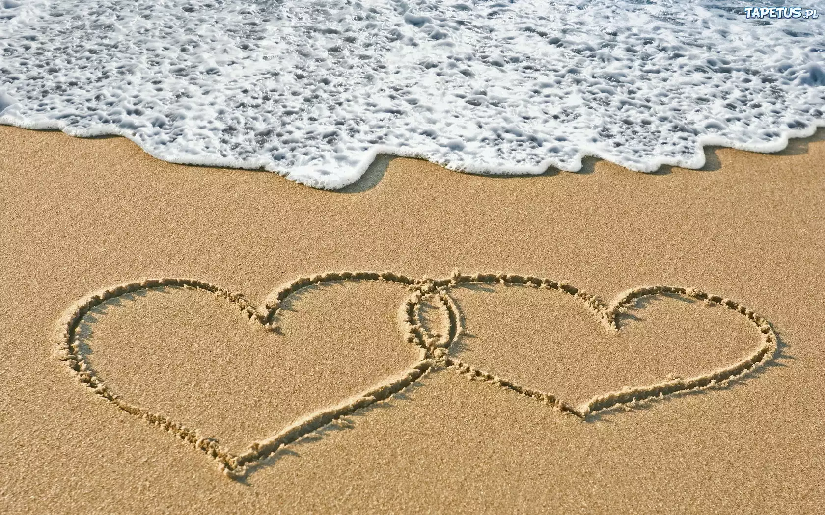 Plaża, Piasek, Serca