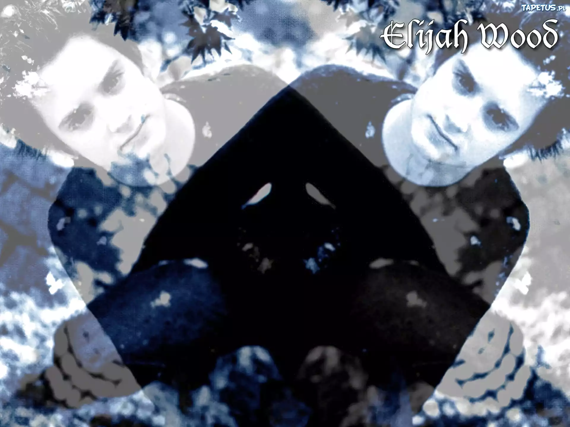 Elijah Wood,czarny sweter, jeansy