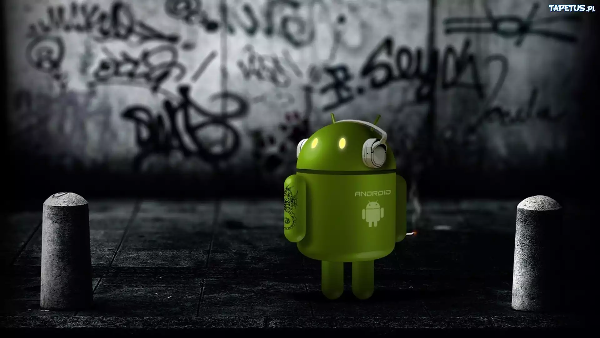Android, Słuchawki, Tatuaż