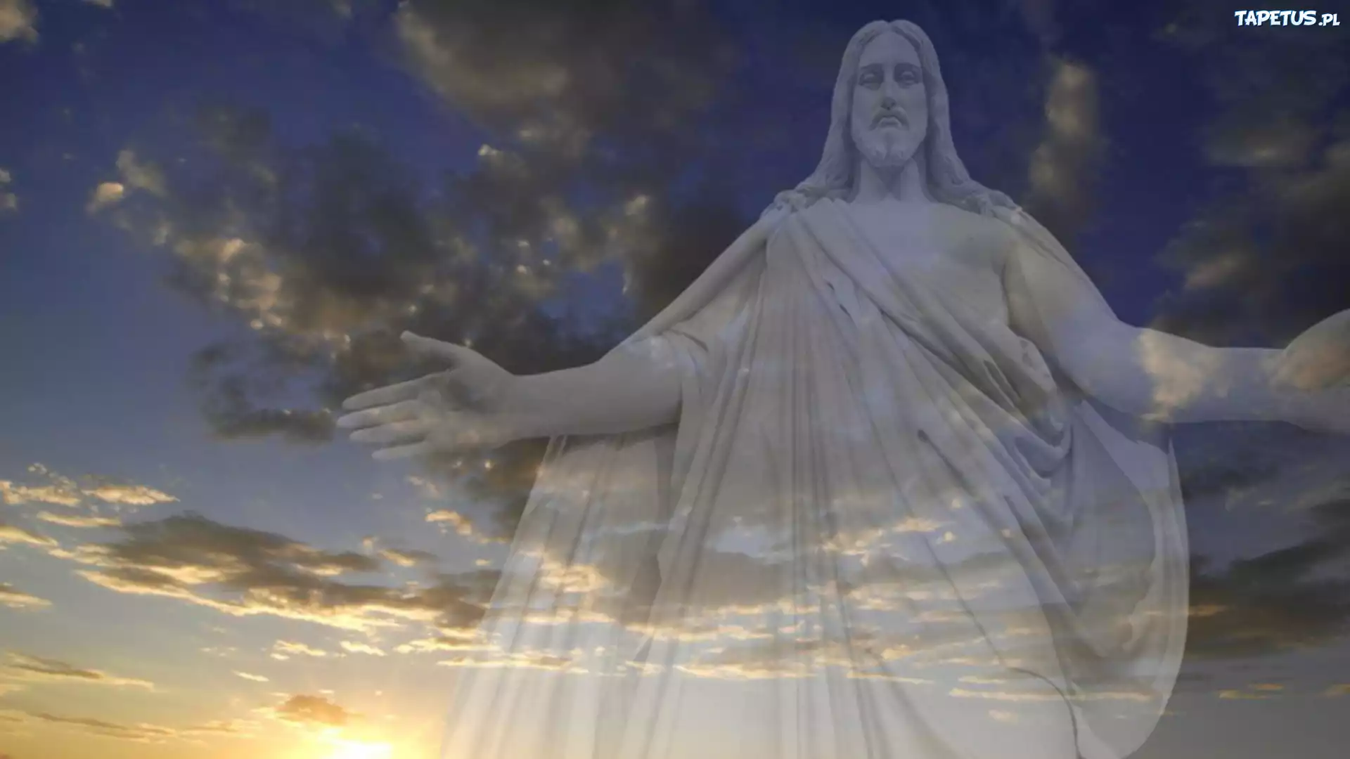 Jezus, Chmury, Zachód, Słońca