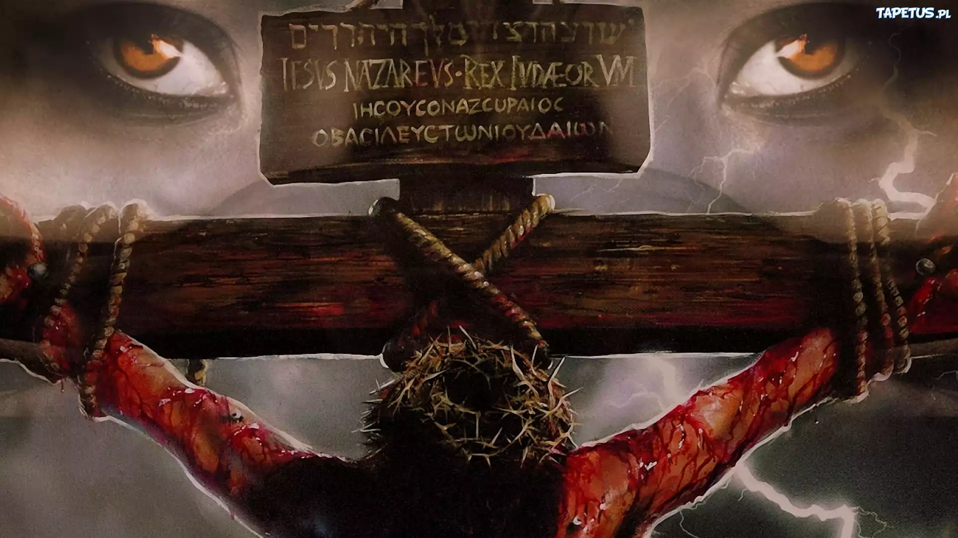 Ukrzyżowany, Jezus, Oczy