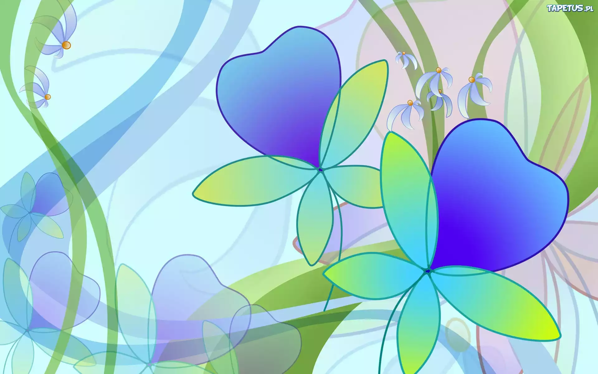 niebieskie-kwiatki-tekstura