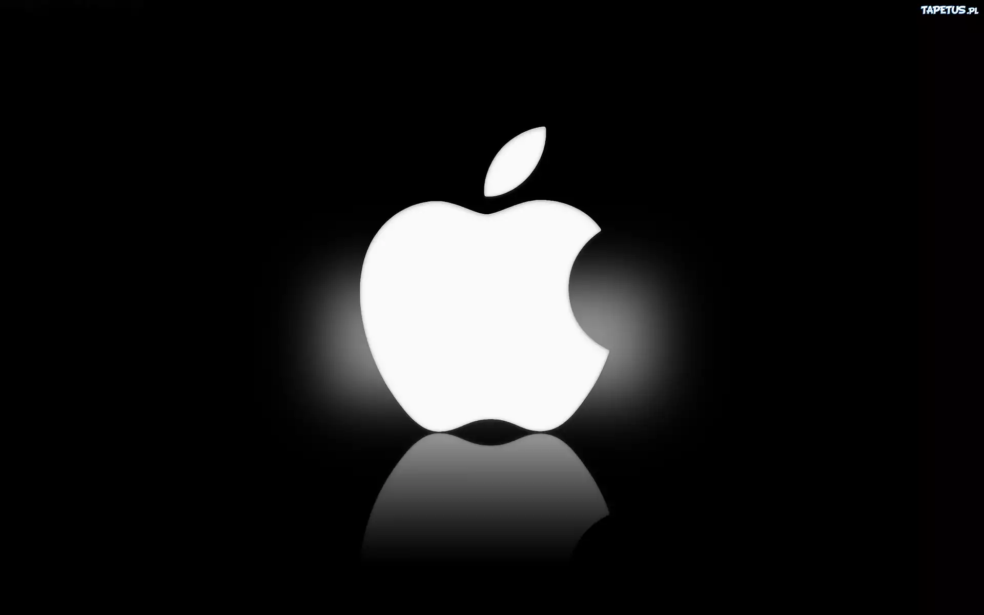 Białe, Apple, Czarne, Tło