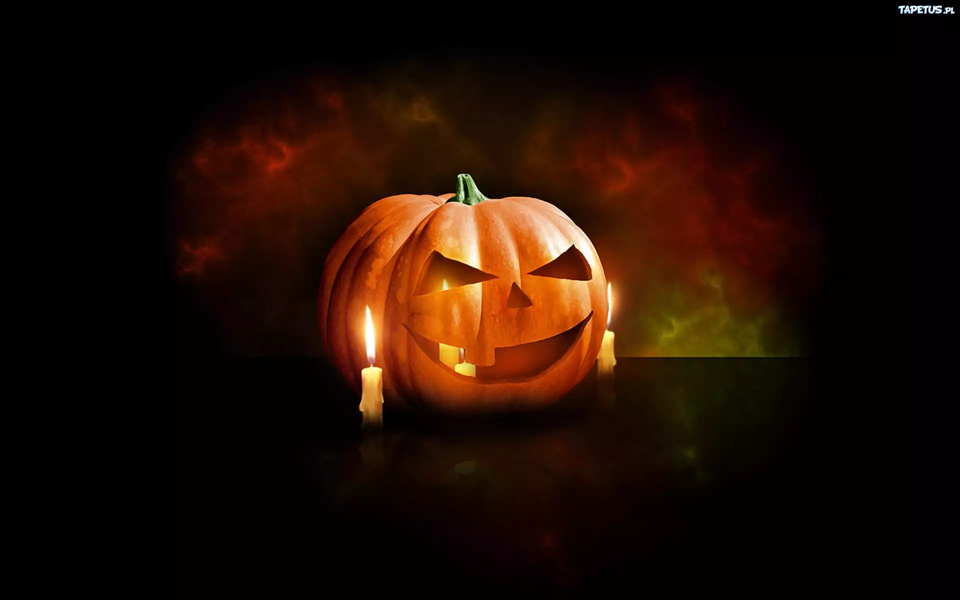 Halloween, Dynia, Świeczka