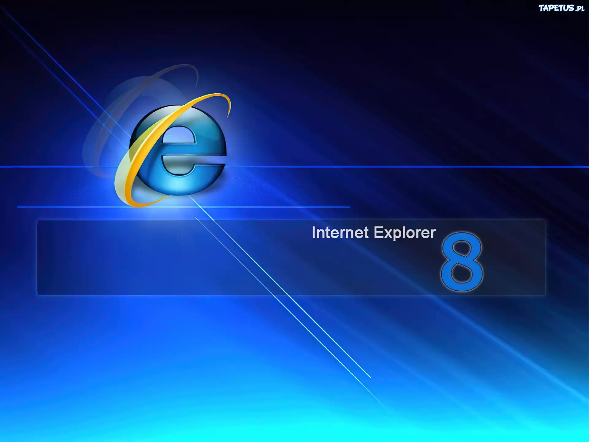 Windows, Internet Explorer 8, Granatowe, Tło