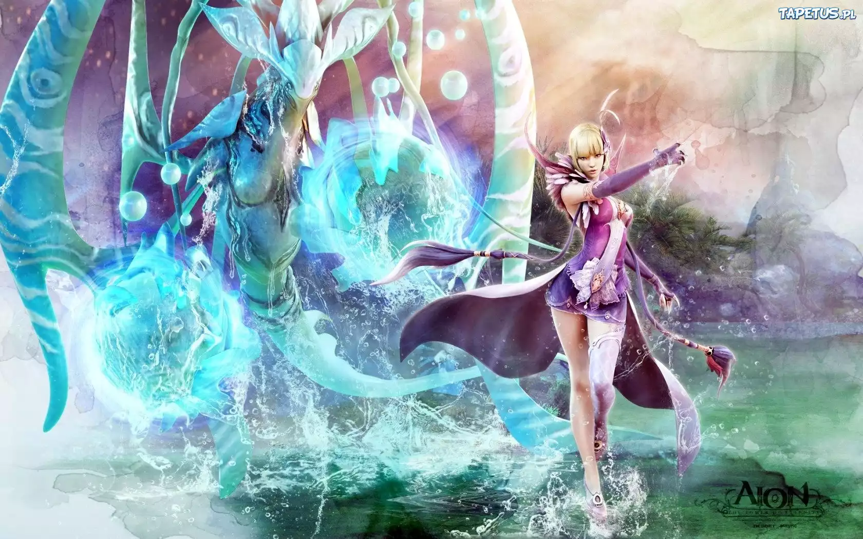 Aion The Tower Of Eternity, Kobieta, Magia, Smok