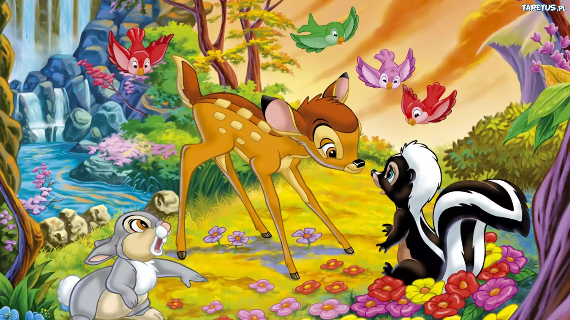 Bambi, Przyjaciele, Las