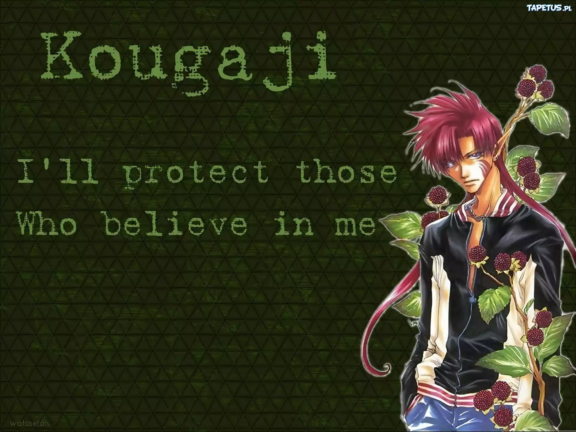 Saiyuki, kwiaty, wiara, człowiek