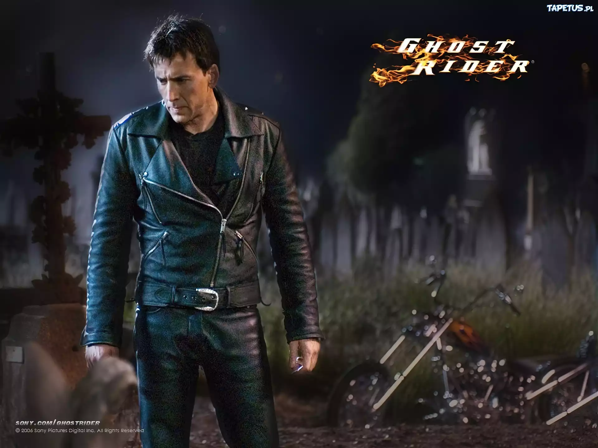 Ghost Rider, Nicolas Cage, Cmentarz