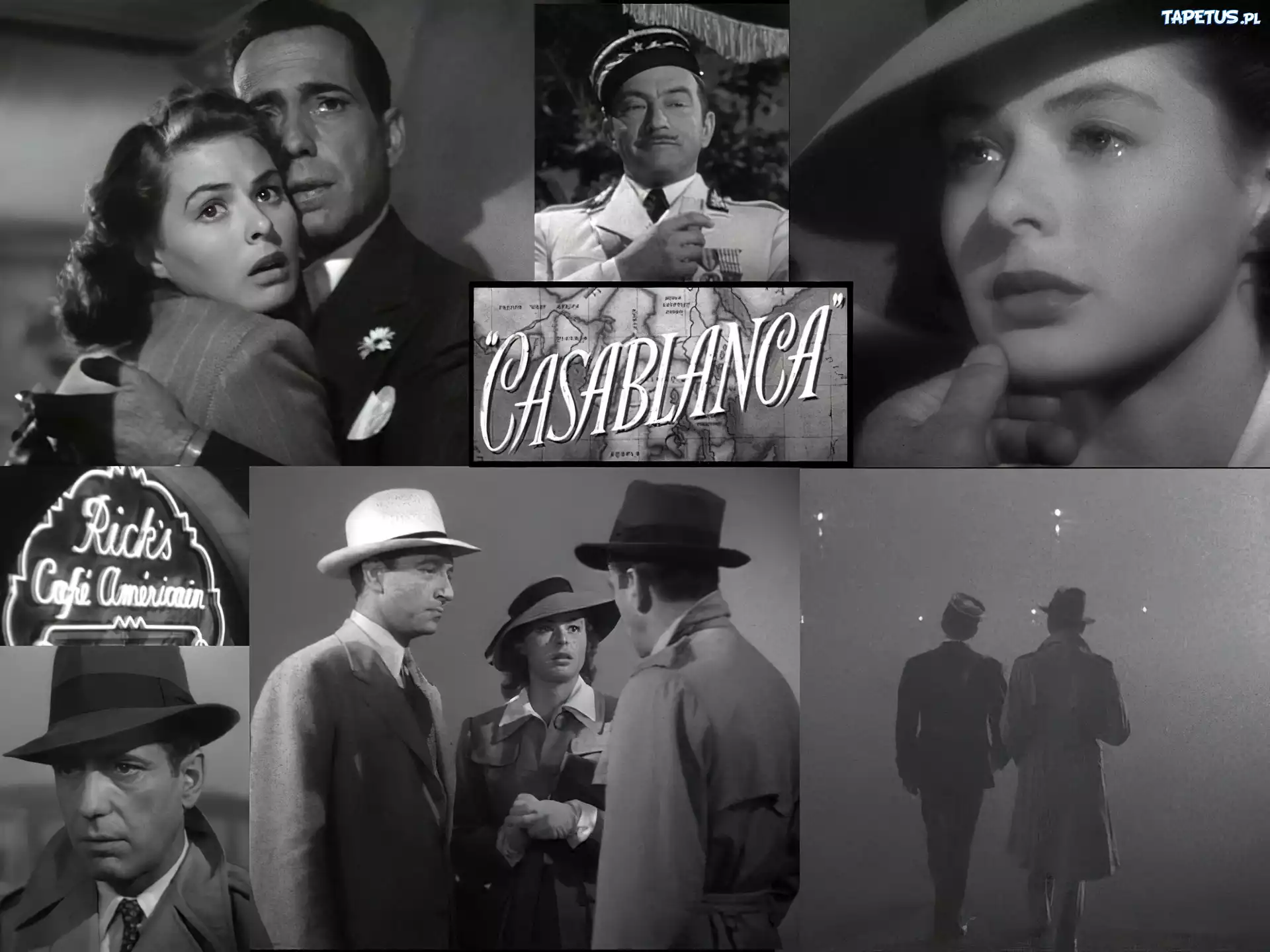 Casablanca, Ingrid Bergman, zdjęcia, postacie