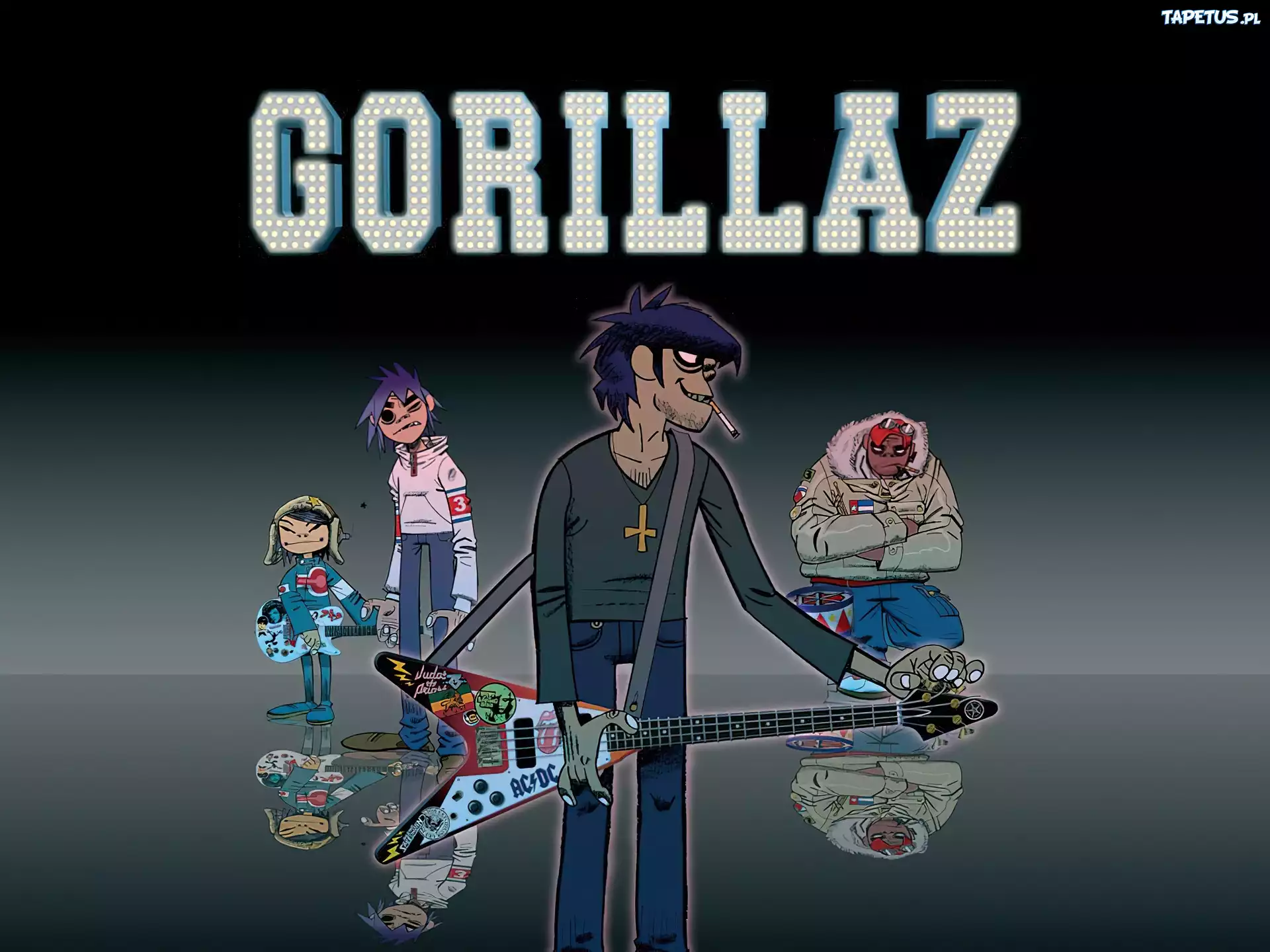 Gorillaz,gitara, zespół