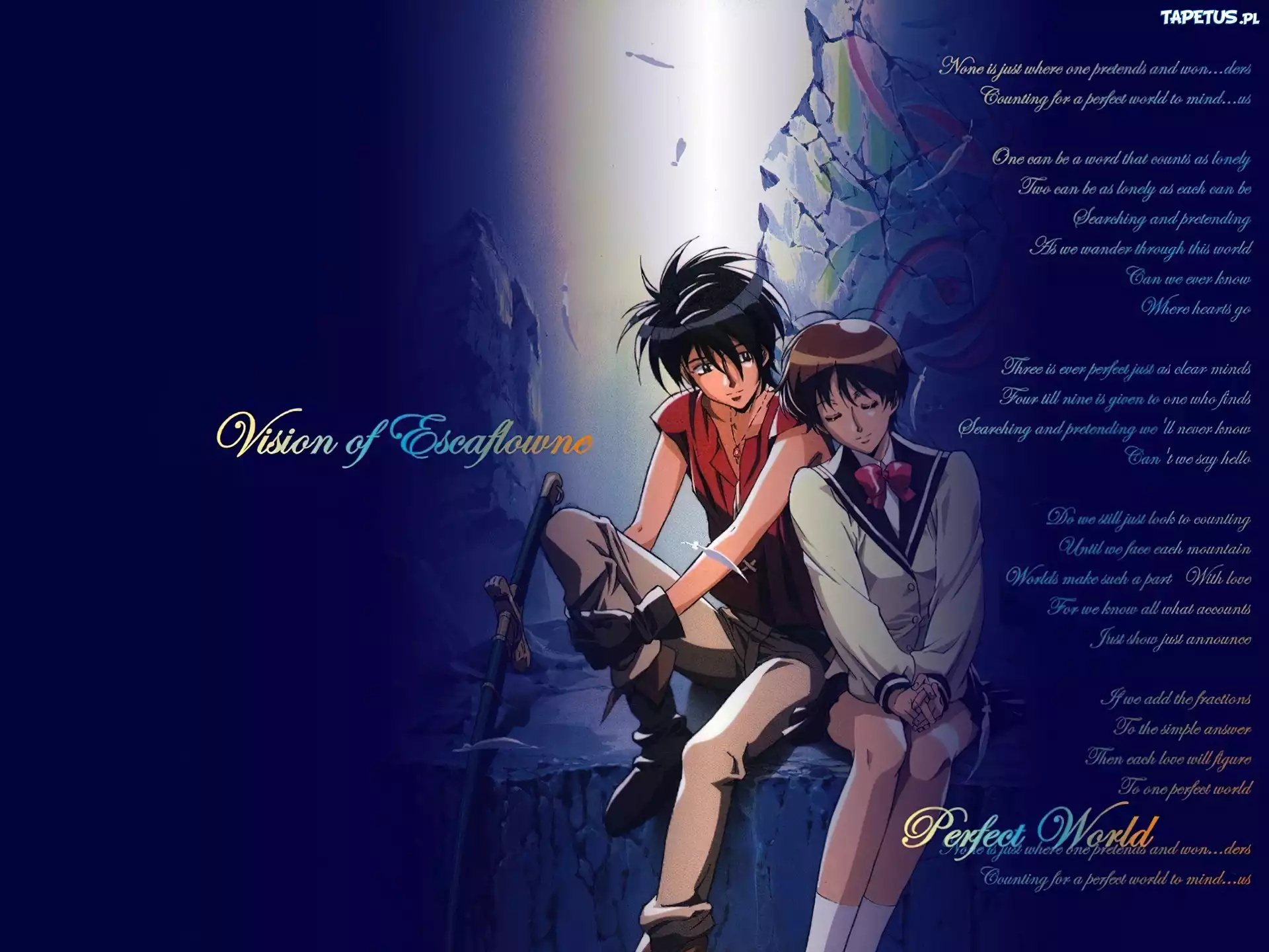 Vision Of Escaflowne, napisy, para, siedzą
