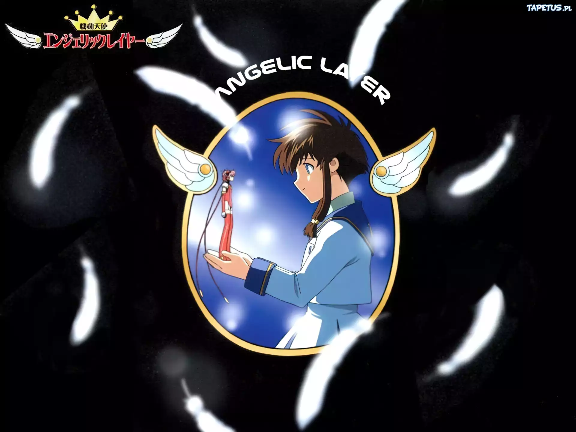 Angelic Layer, napisy, piórka
