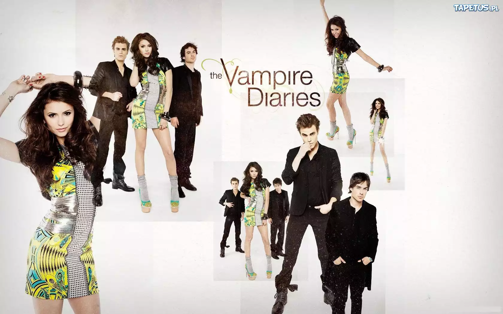 Pamiętniki Wampirów, Ian Somerhalder, Nina Dobrev, Paul Wesley