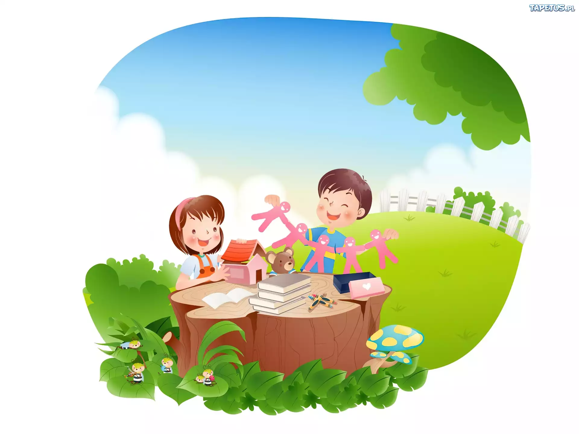 School nature. Природа для дошкольников. Дети и природа. Летний рисунок для детей. Мультяшные дети на природе.