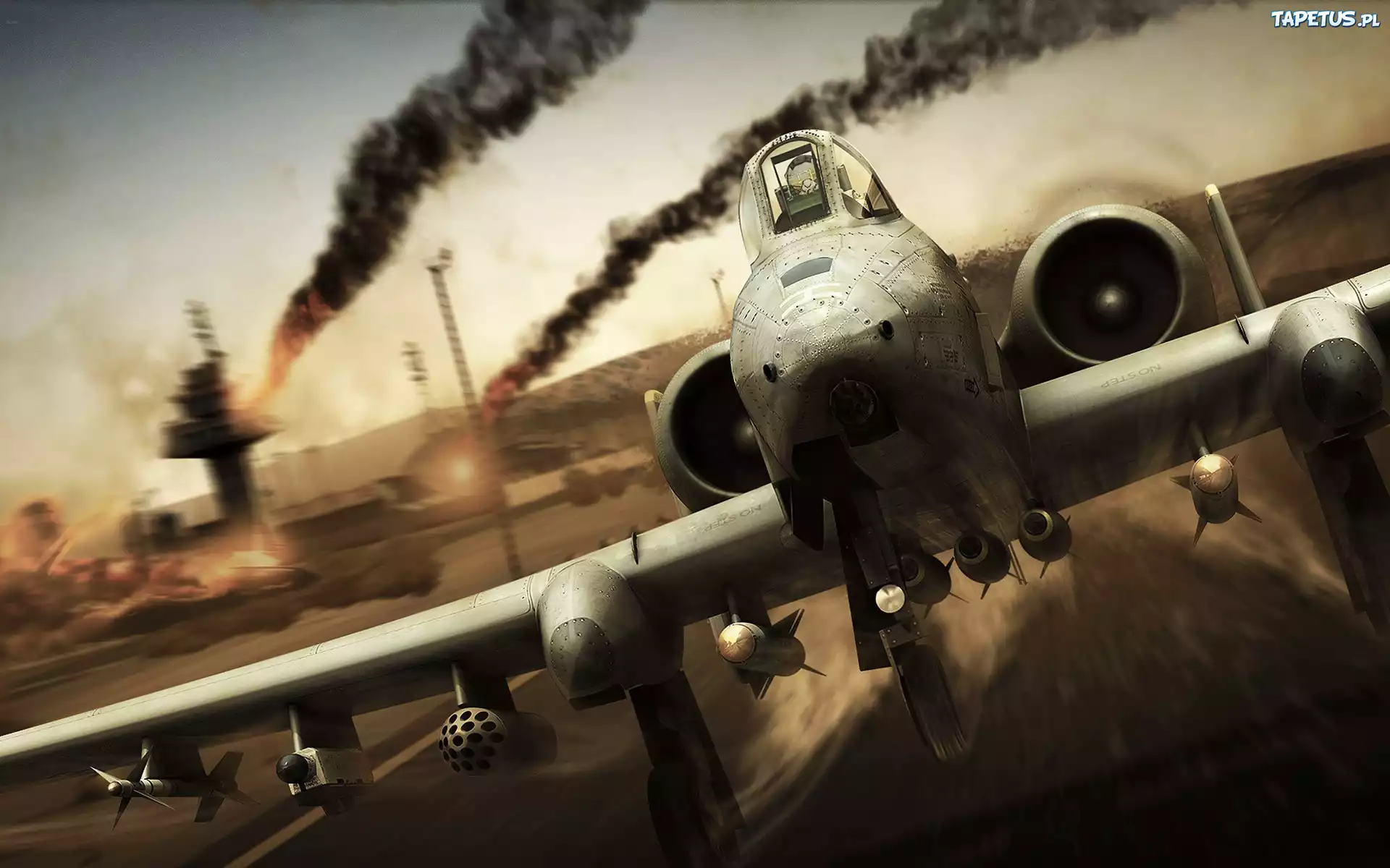Samolot, A-10 Thunderboold, Start, Lotnisko
